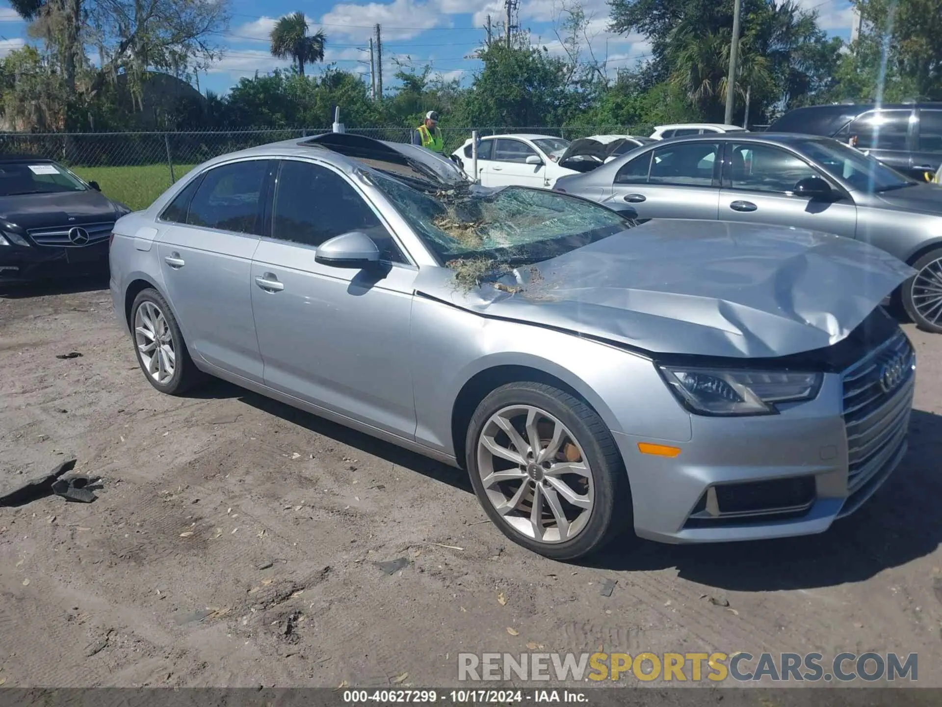 1 Photograph of a damaged car WAUGMAF43KN004954 AUDI A4 2019