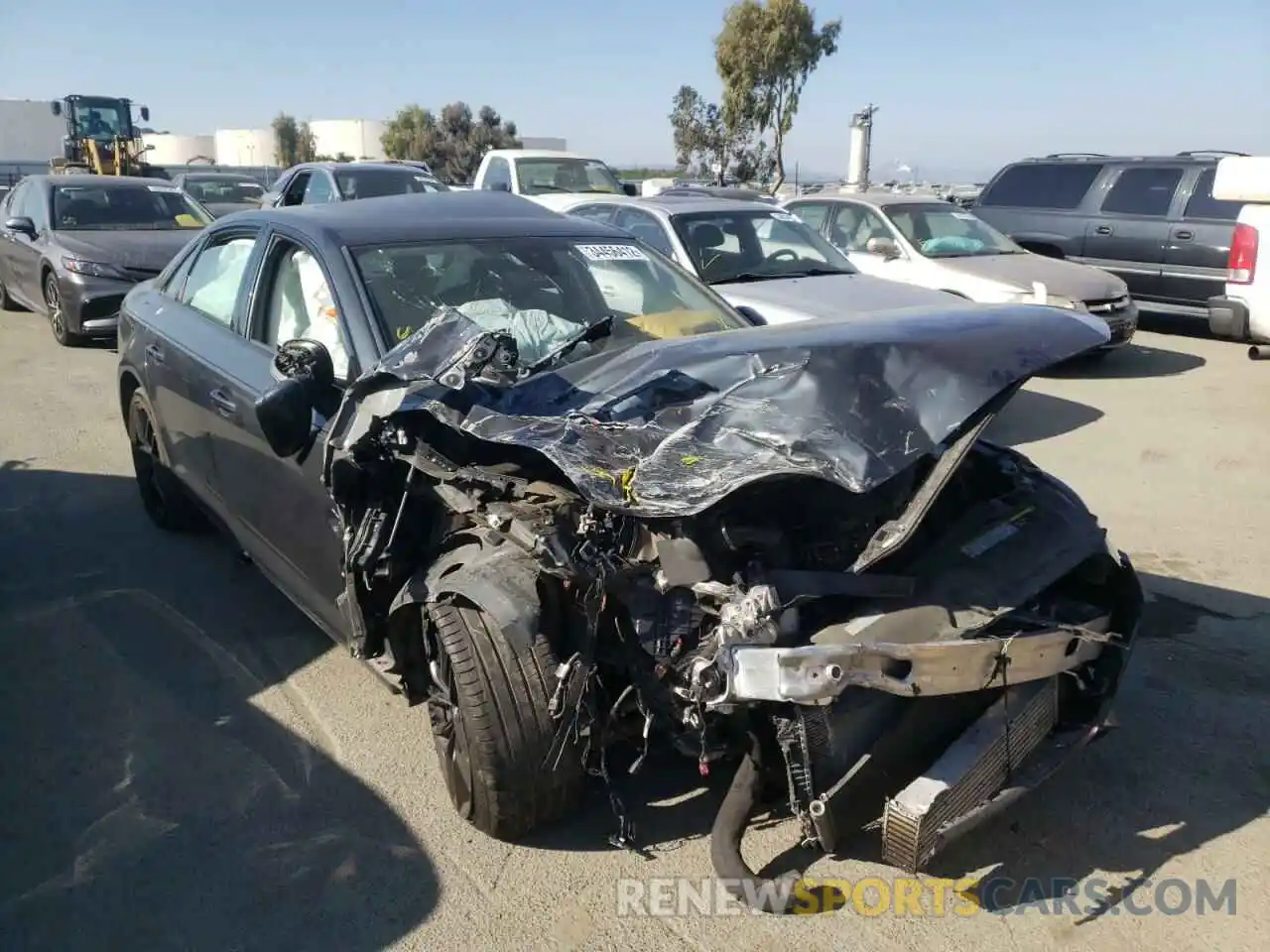 1 Photograph of a damaged car WAUGMAF43KN018448 AUDI A4 2019