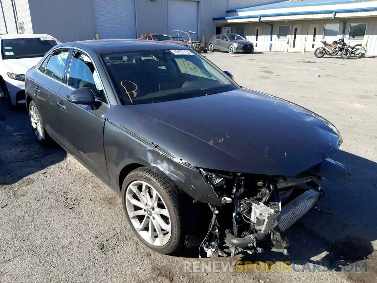 1 Photograph of a damaged car WAUGMAF44KN002825 AUDI A4 2019