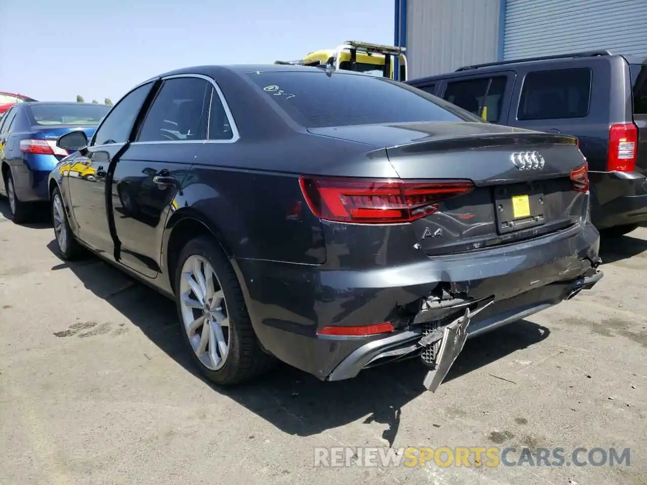 3 Photograph of a damaged car WAUGMAF44KN004865 AUDI A4 2019