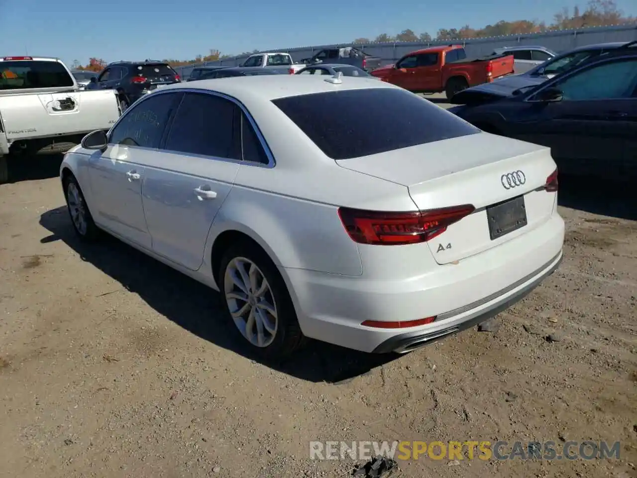 3 Photograph of a damaged car WAUGMAF44KN011380 AUDI A4 2019