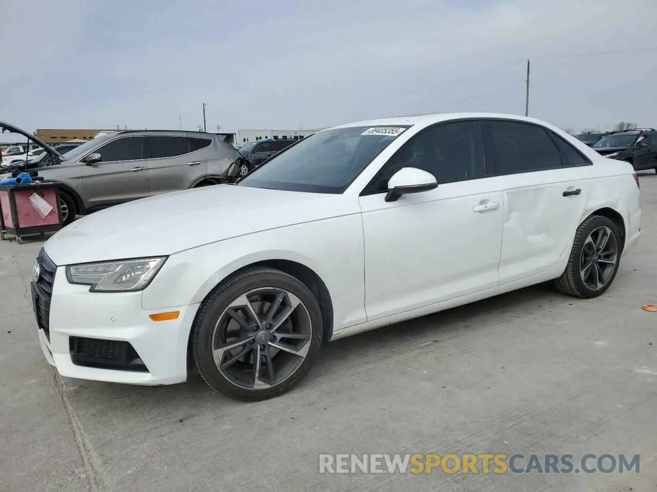 1 Photograph of a damaged car WAUGMAF44KN021634 AUDI A4 2019