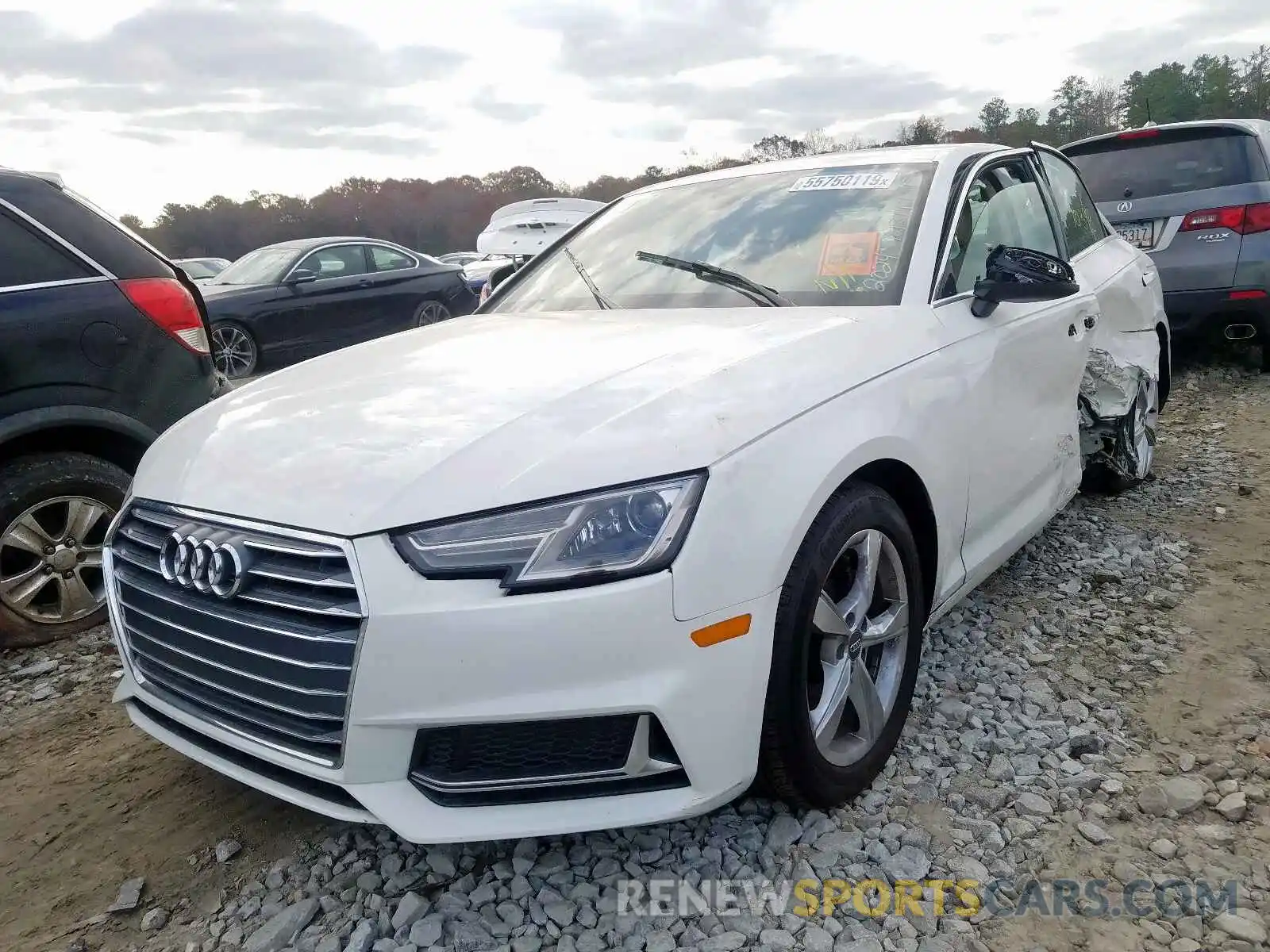 2 Photograph of a damaged car WAUGMAF45KA022024 AUDI A4 2019