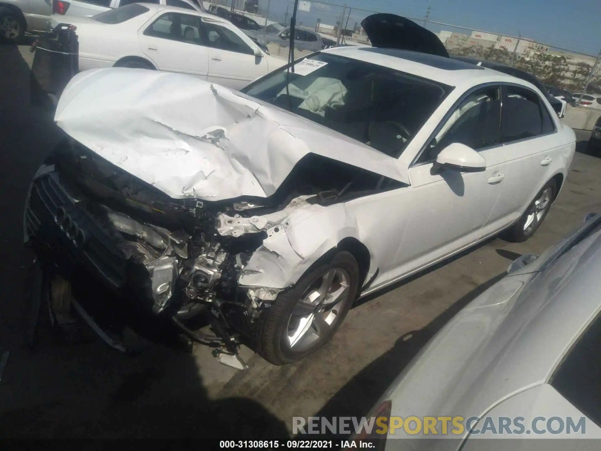 2 Photograph of a damaged car WAUGMAF45KA035176 AUDI A4 2019