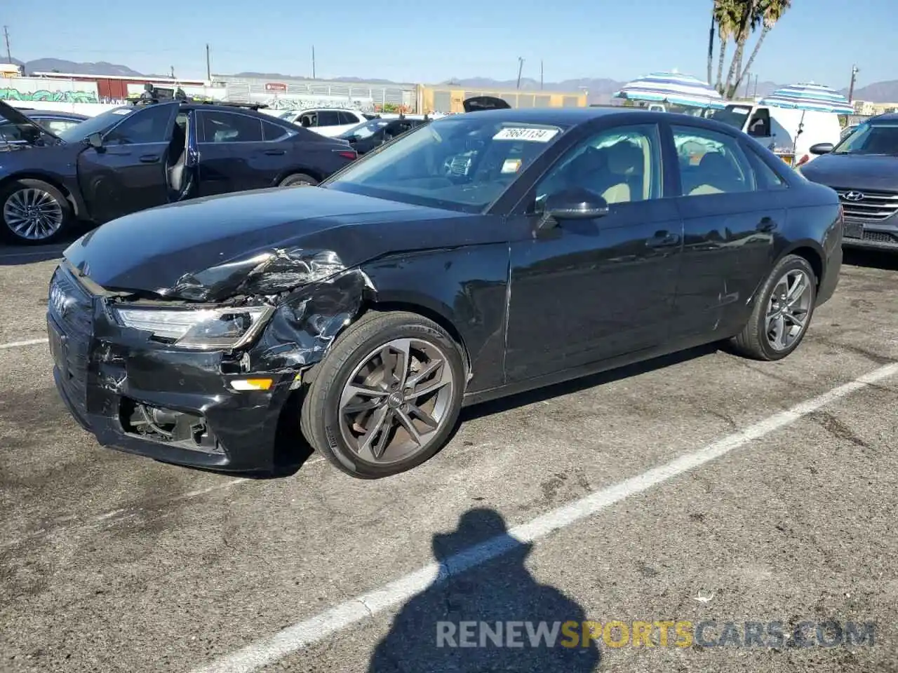 1 Photograph of a damaged car WAUGMAF45KA120471 AUDI A4 2019