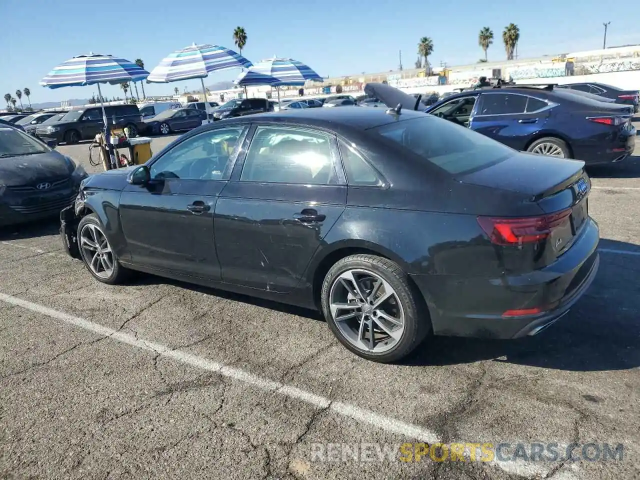 2 Photograph of a damaged car WAUGMAF45KA120471 AUDI A4 2019