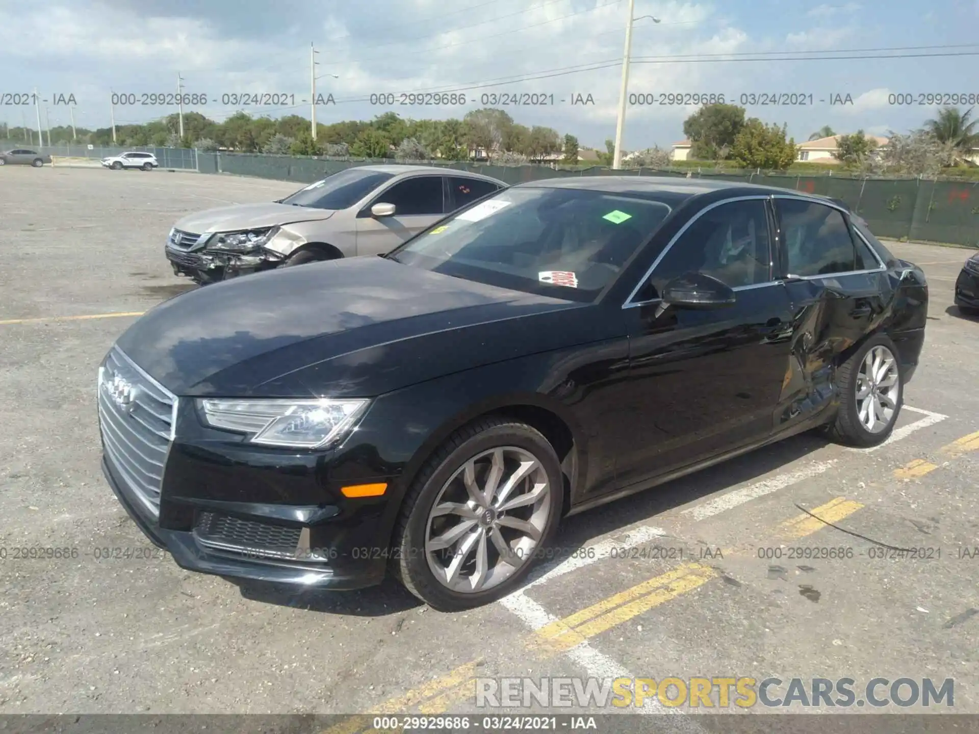 2 Photograph of a damaged car WAUGMAF45KN002431 AUDI A4 2019