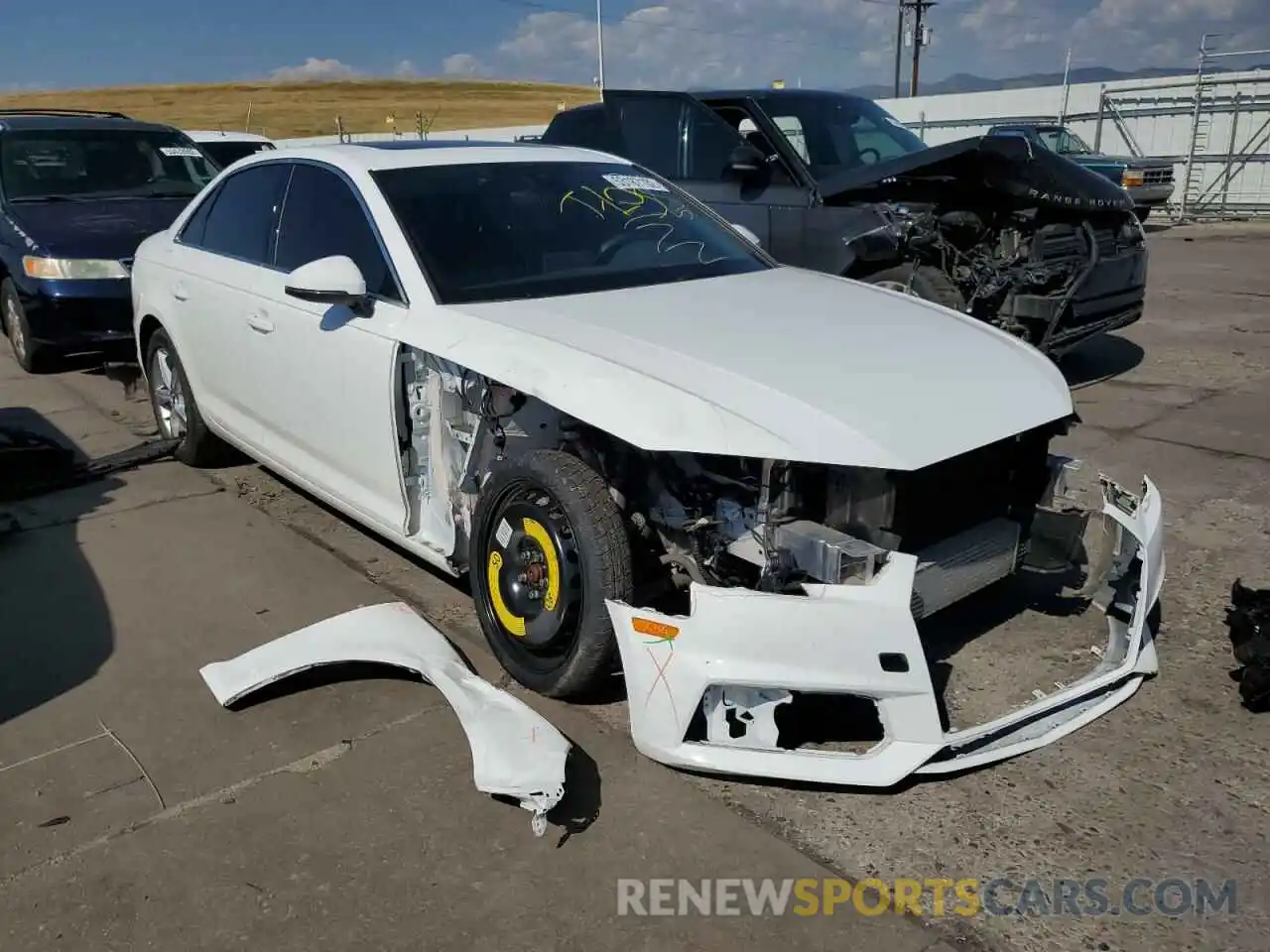 1 Photograph of a damaged car WAUGMAF46KA018662 AUDI A4 2019