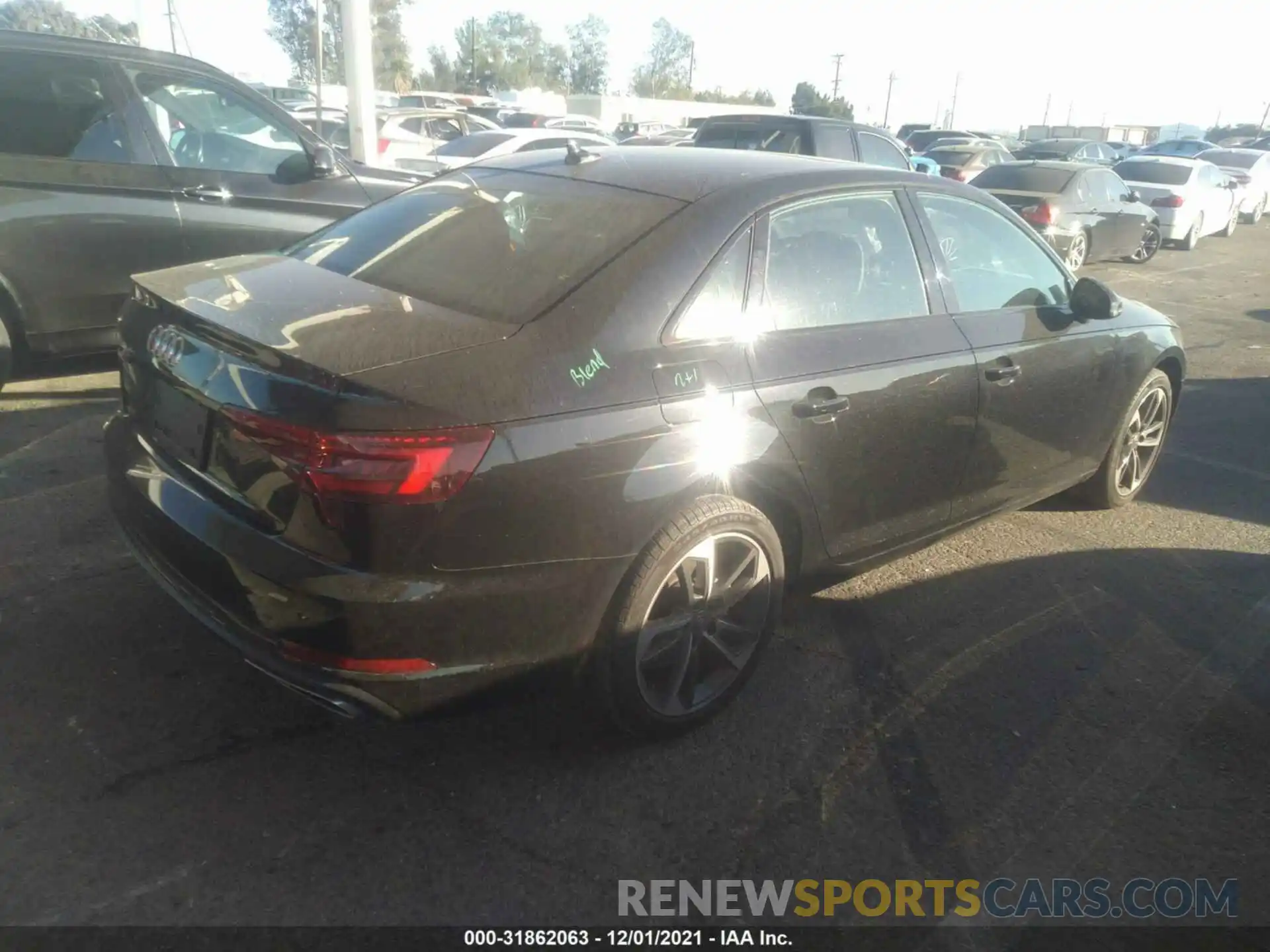 4 Photograph of a damaged car WAUGMAF46KN011977 AUDI A4 2019