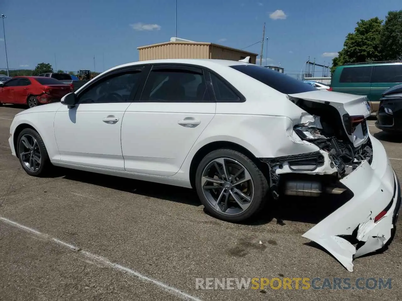 2 Photograph of a damaged car WAUGMAF46KN017598 AUDI A4 2019