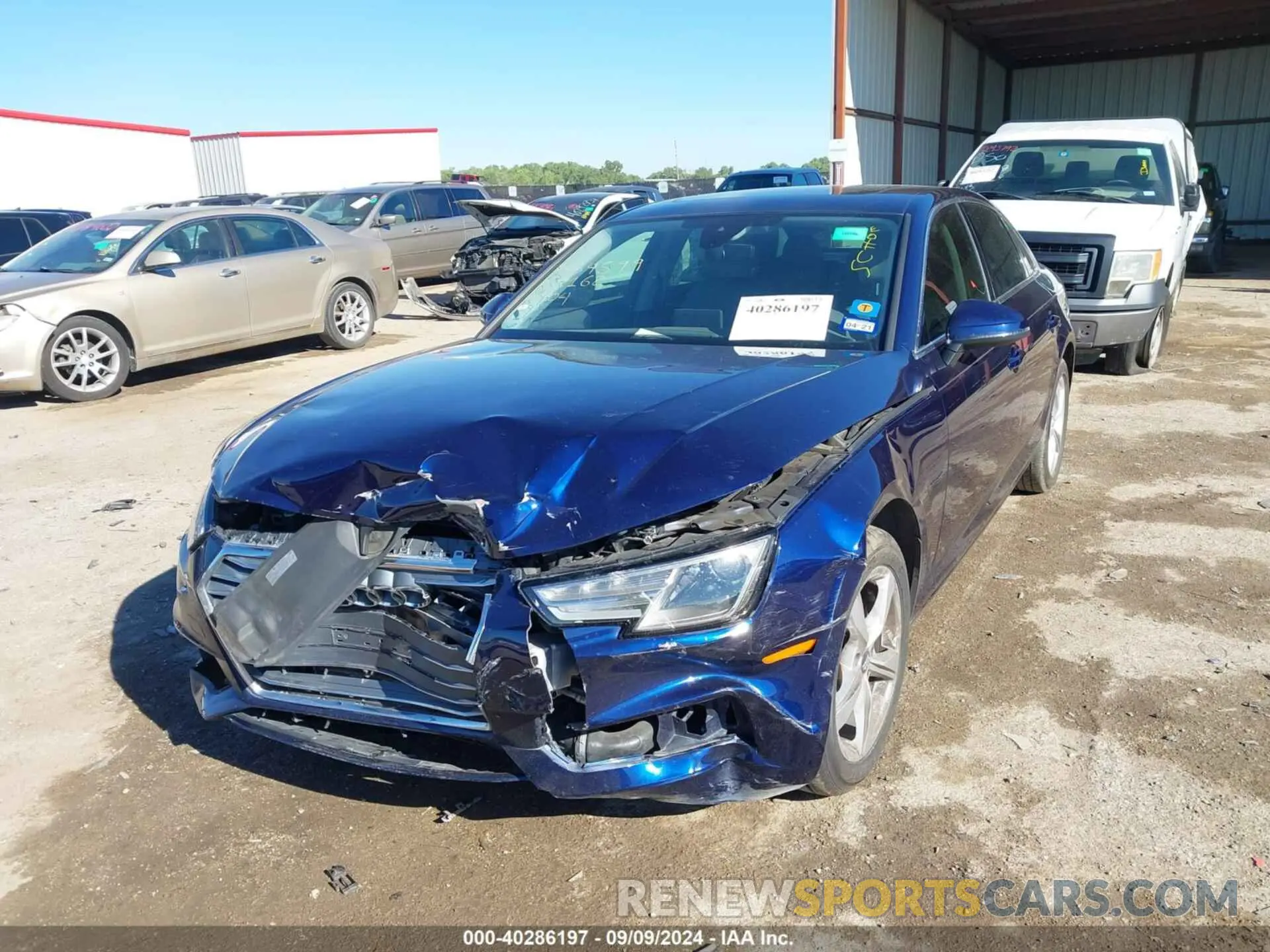 2 Photograph of a damaged car WAUGMAF47KA042162 AUDI A4 2019