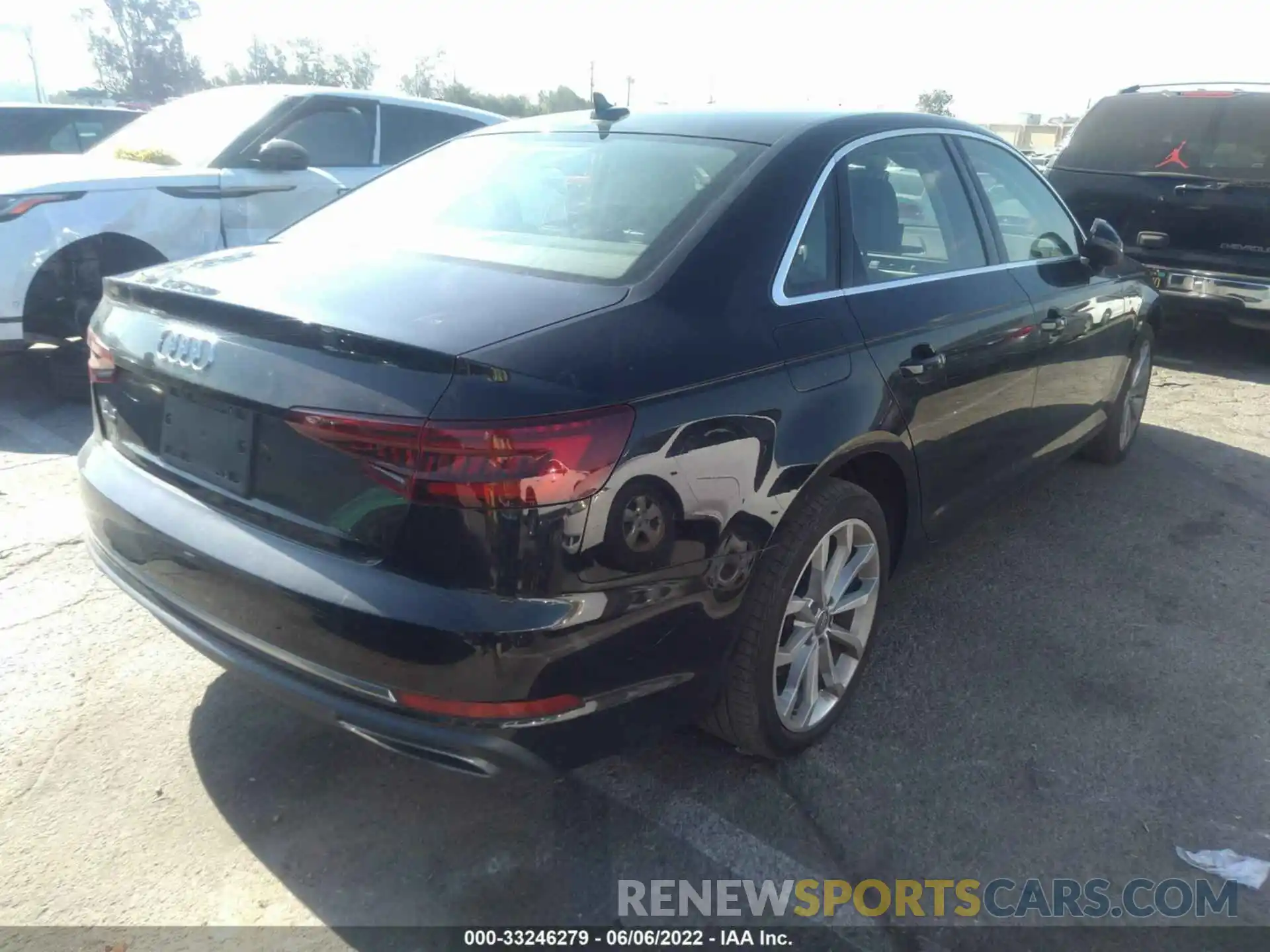 4 Photograph of a damaged car WAUGMAF47KA055526 AUDI A4 2019