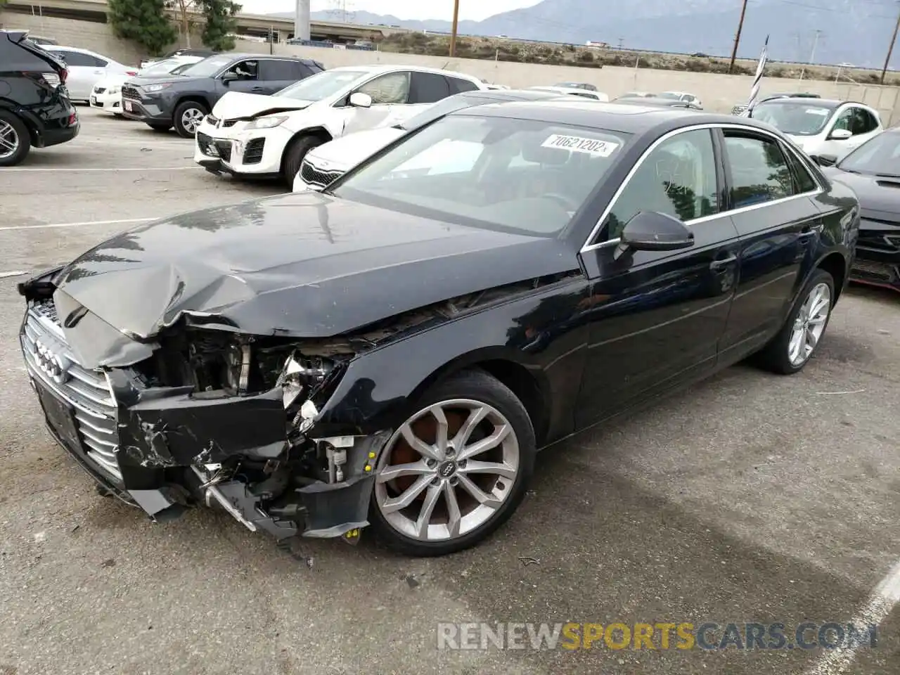 1 Photograph of a damaged car WAUGMAF47KN003984 AUDI A4 2019