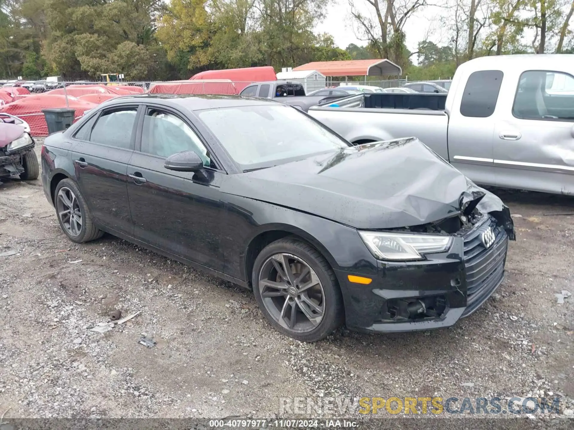 1 Photograph of a damaged car WAUGMAF47KN013642 AUDI A4 2019