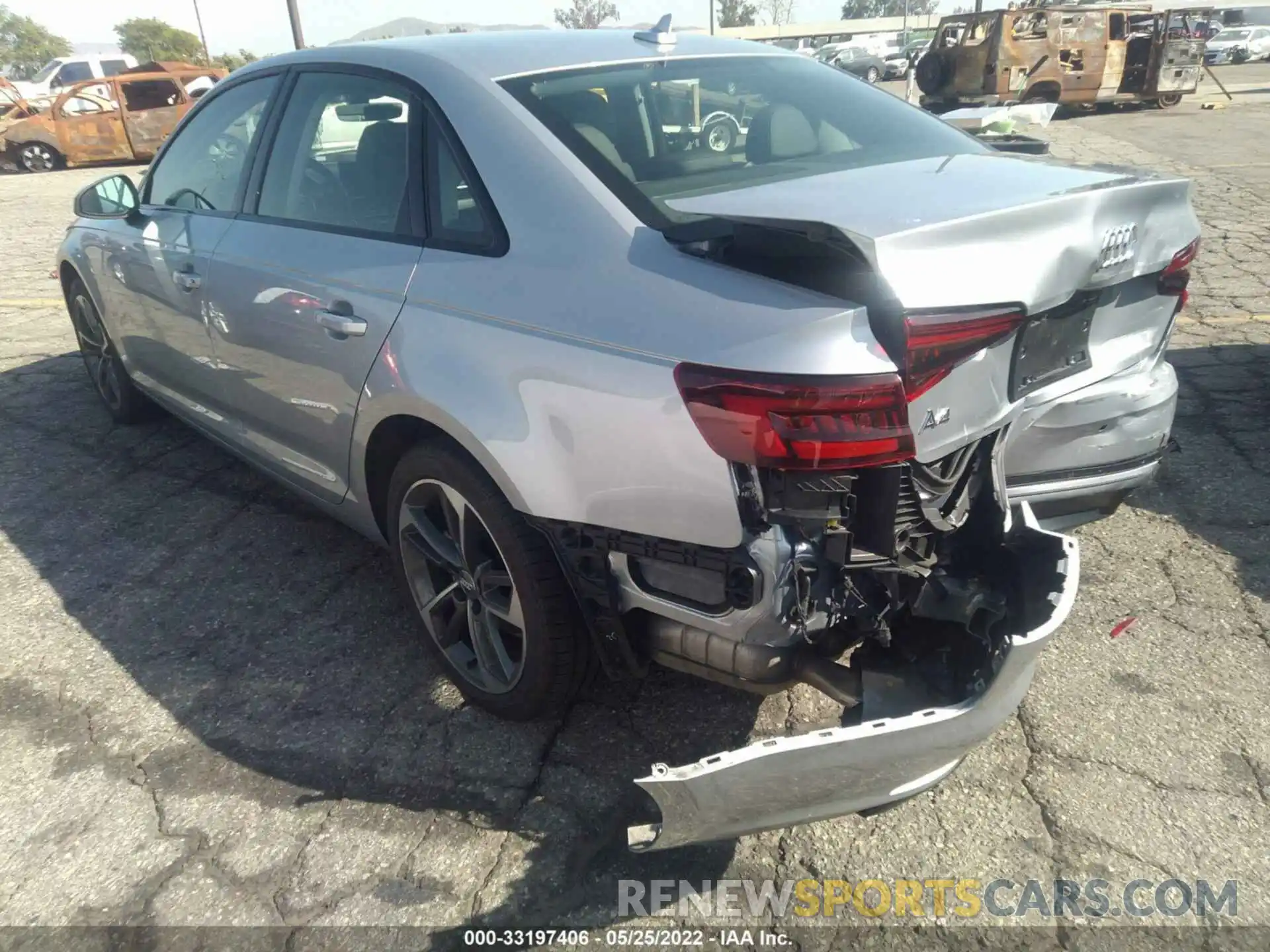 3 Photograph of a damaged car WAUGMAF47KN016654 AUDI A4 2019