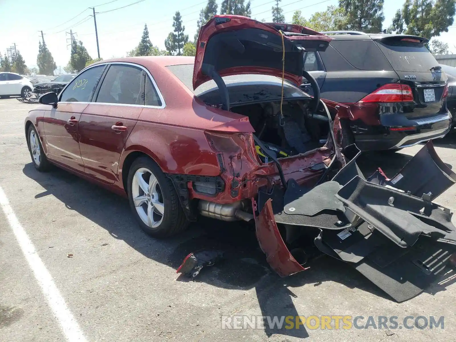 3 Photograph of a damaged car WAUGMAF48KA015424 AUDI A4 2019