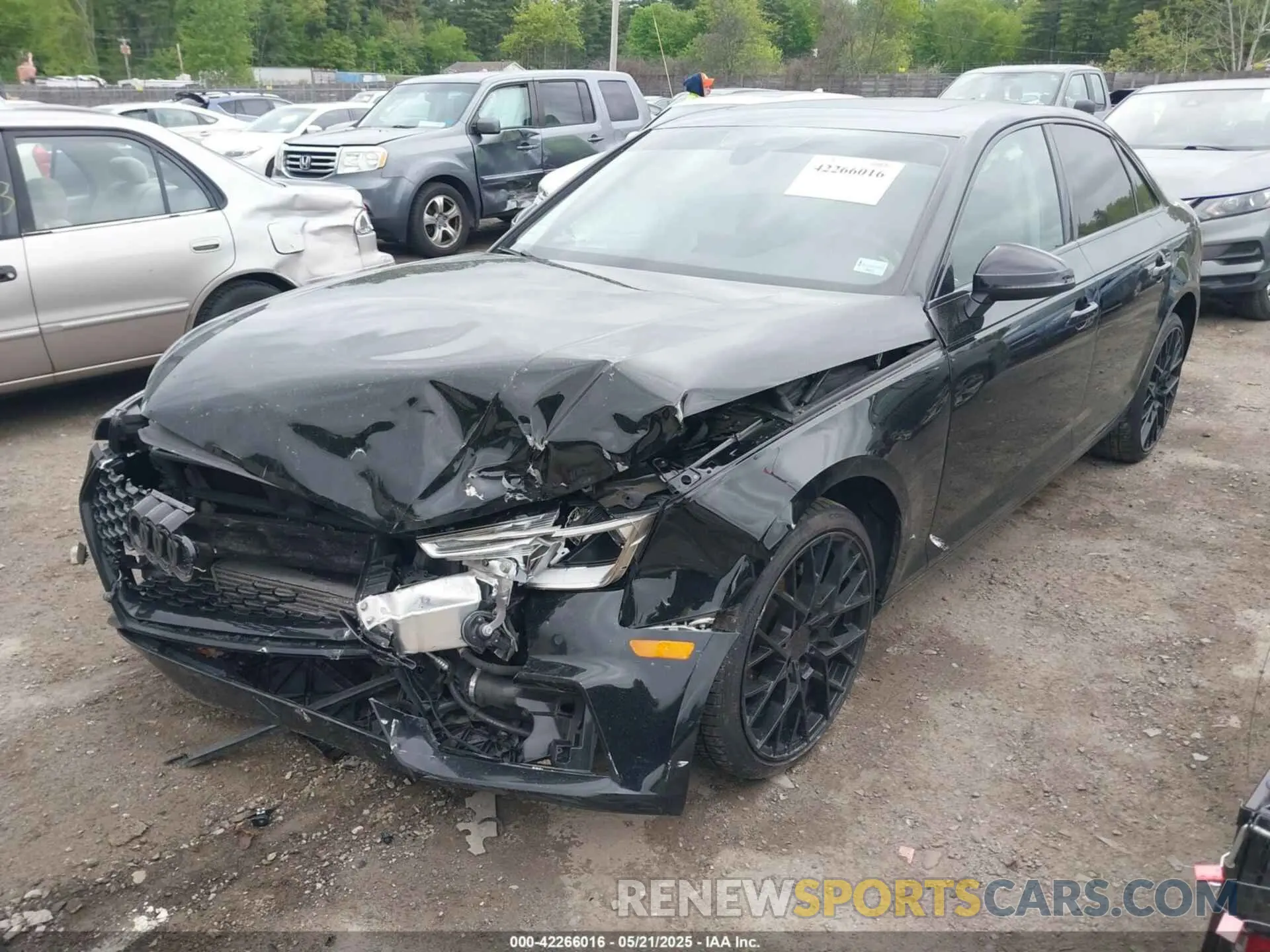 2 Photograph of a damaged car WAUGMAF48KA109318 AUDI A4 2019