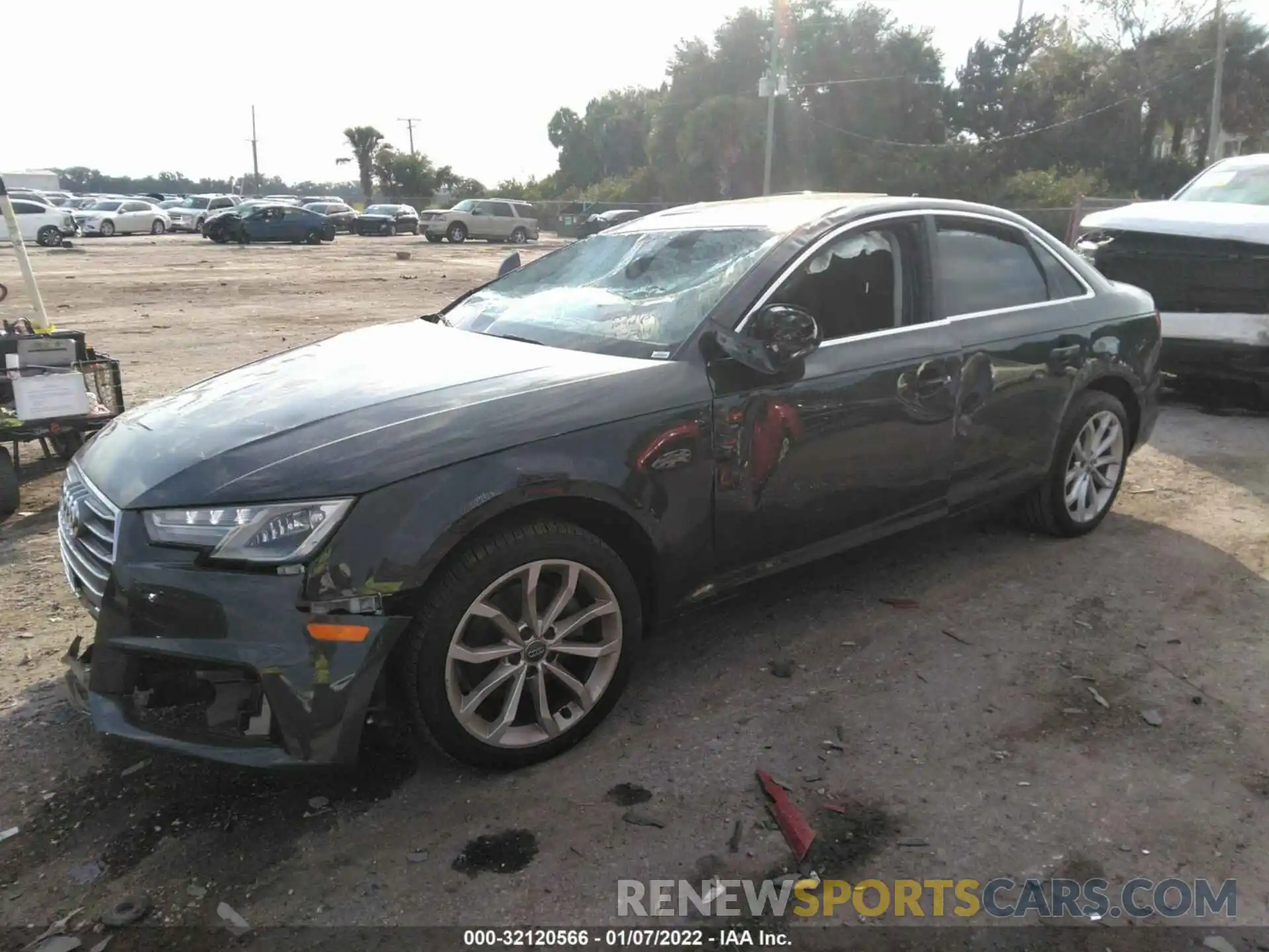 2 Photograph of a damaged car WAUGMAF48KN007882 AUDI A4 2019