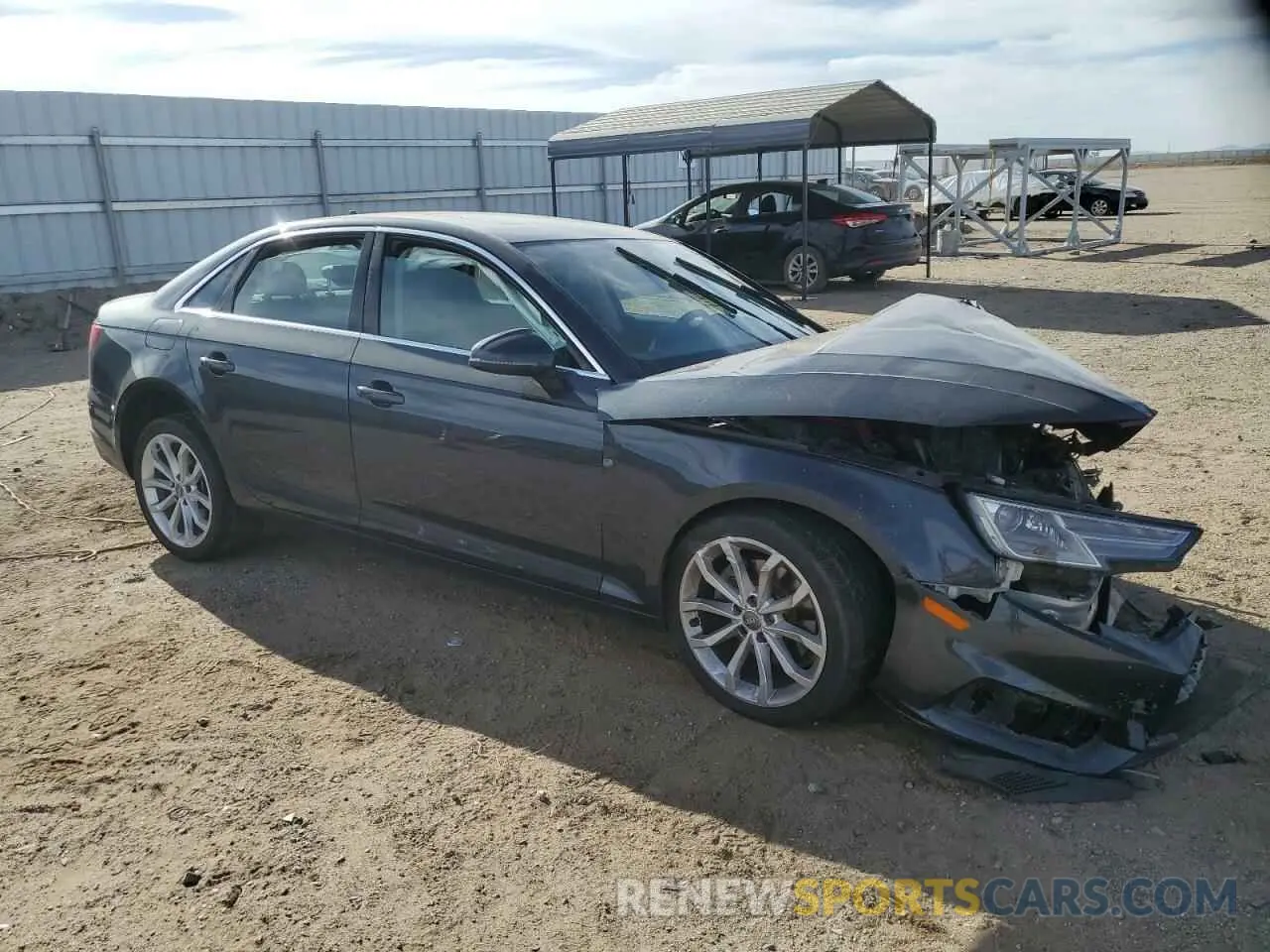 4 Photograph of a damaged car WAUGMAF49KA054264 AUDI A4 2019