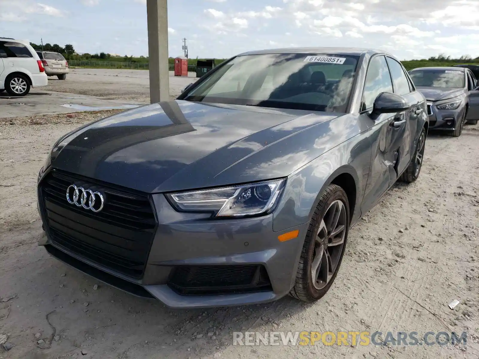 2 Photograph of a damaged car WAUGMAF49KN014906 AUDI A4 2019