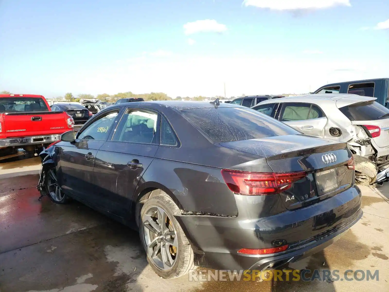 3 Photograph of a damaged car WAUGMAF4XKA111085 AUDI A4 2019