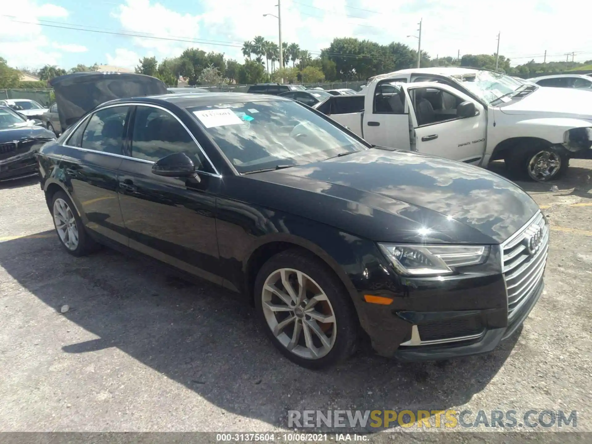 1 Photograph of a damaged car WAUGMAF4XKN007981 AUDI A4 2019