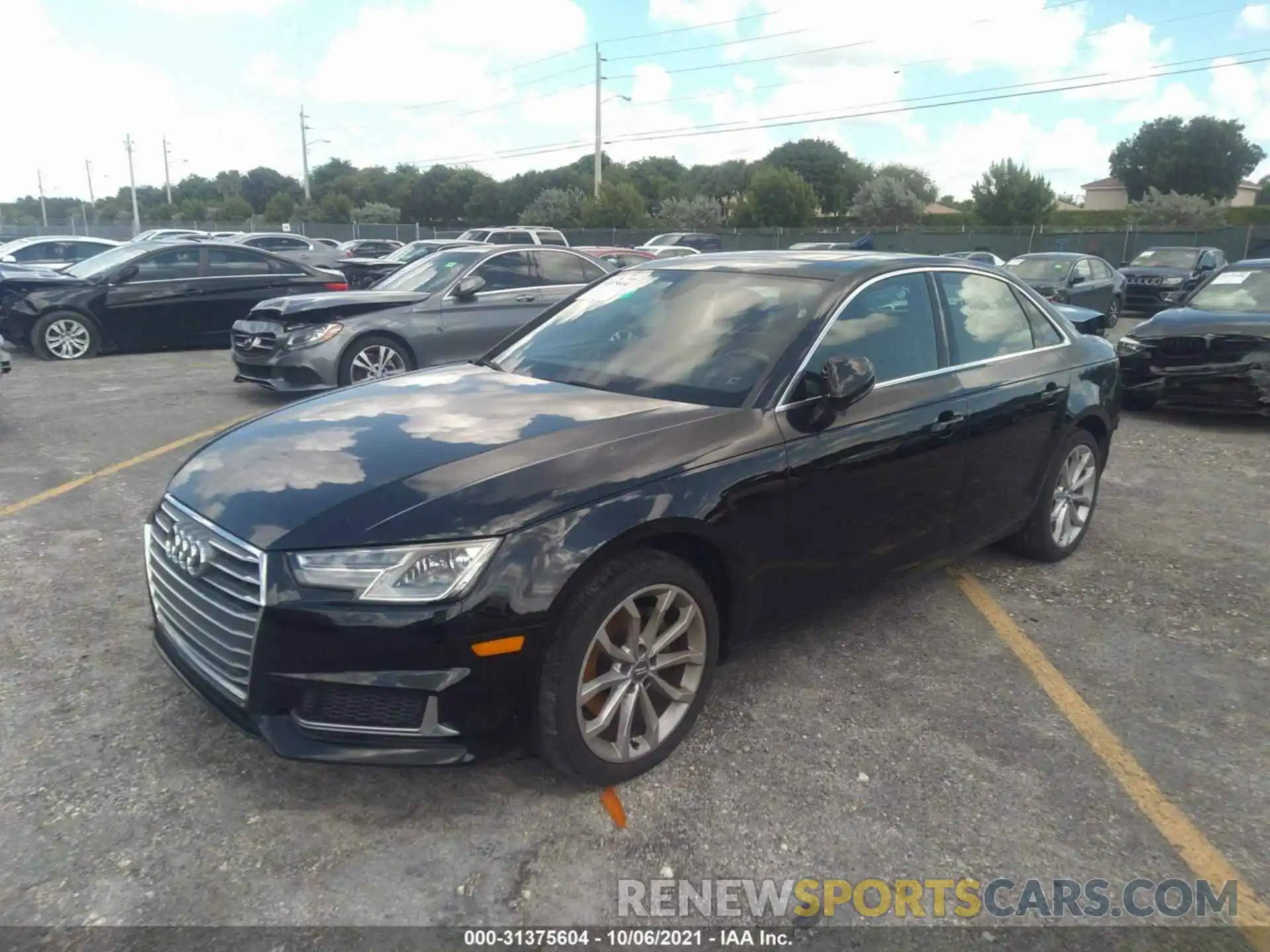 2 Photograph of a damaged car WAUGMAF4XKN007981 AUDI A4 2019