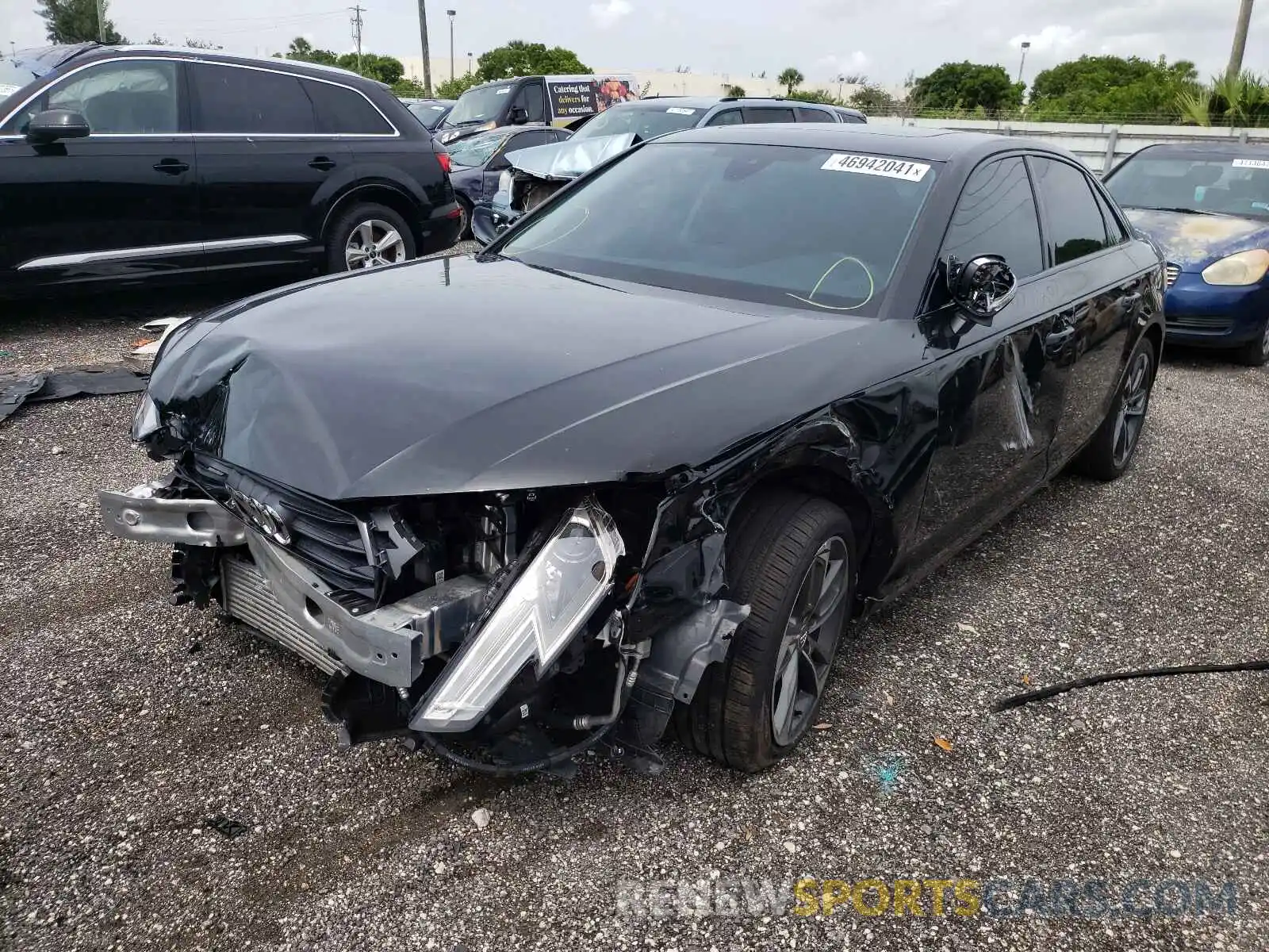 2 Photograph of a damaged car WAUGMAF4XKN013361 AUDI A4 2019