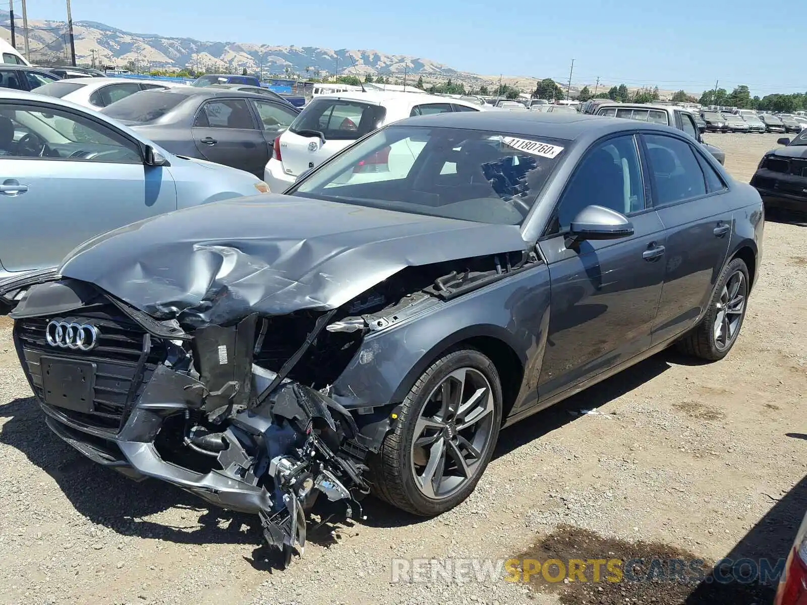 2 Photograph of a damaged car WAUGMAF4XKN016471 AUDI A4 2019