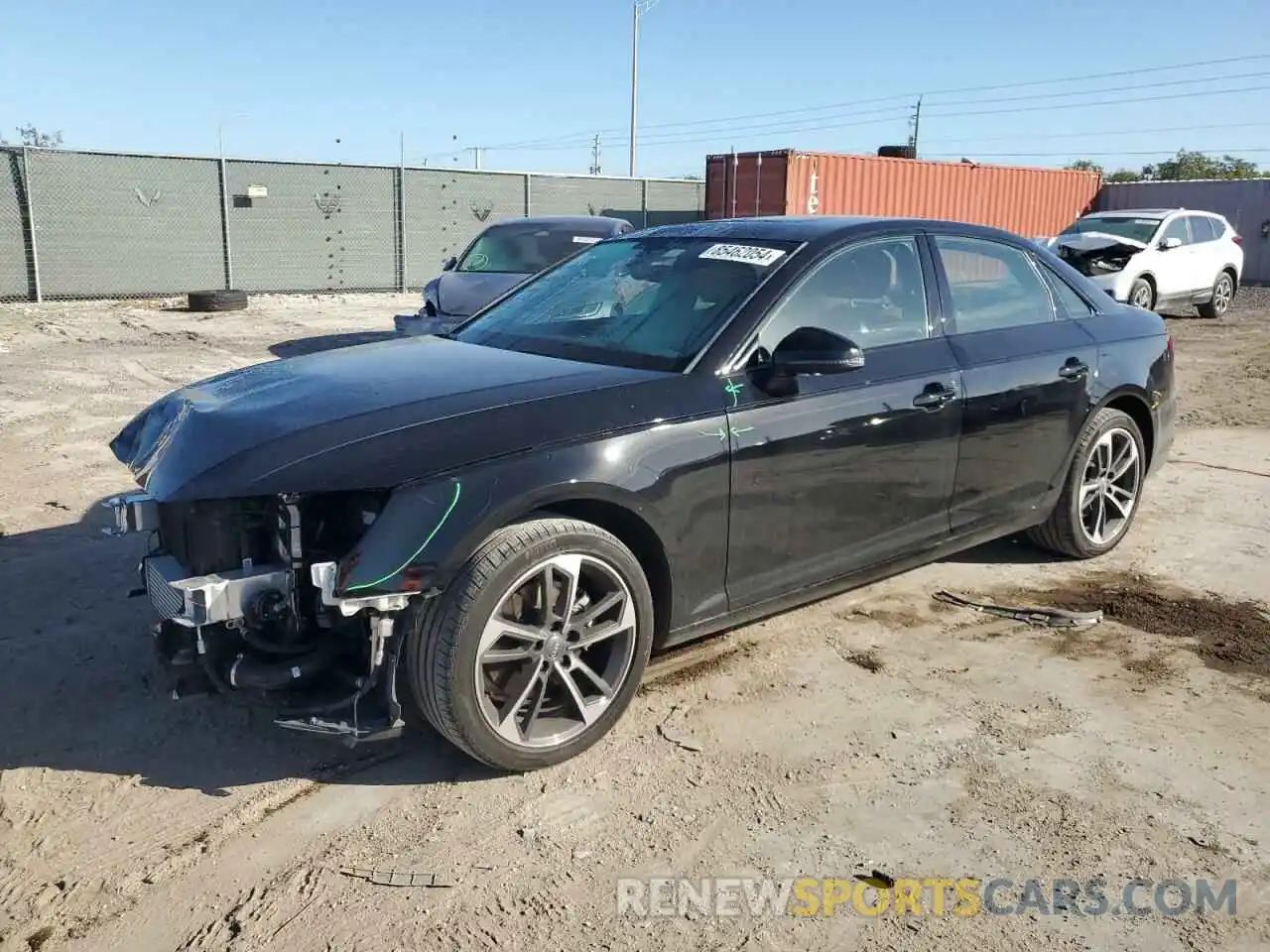 1 Photograph of a damaged car WAUGMAF4XKN018043 AUDI A4 2019