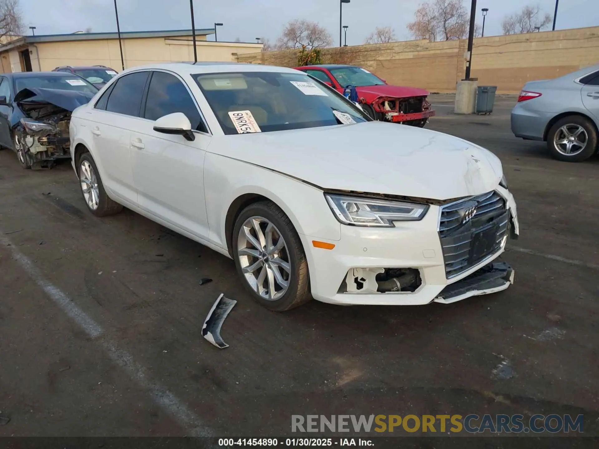1 Photograph of a damaged car WAUHMAF40KA079588 AUDI A4 2019