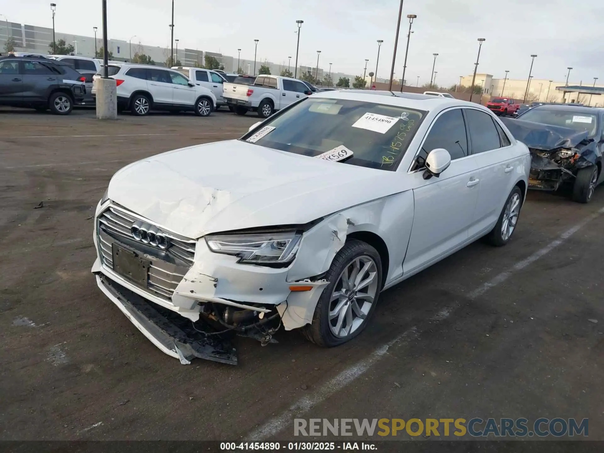2 Photograph of a damaged car WAUHMAF40KA079588 AUDI A4 2019