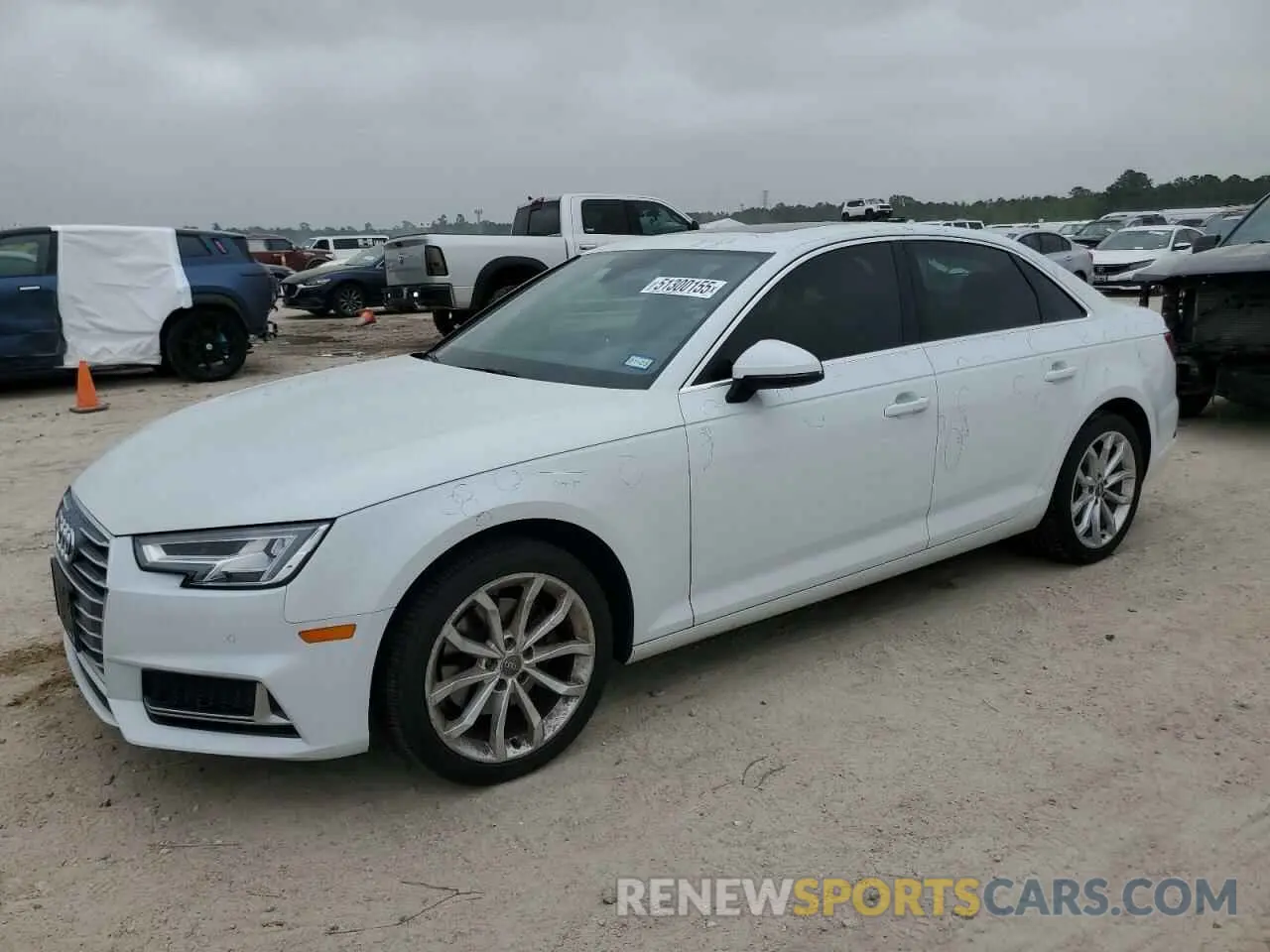 1 Photograph of a damaged car WAUHMAF40KN004298 AUDI A4 2019