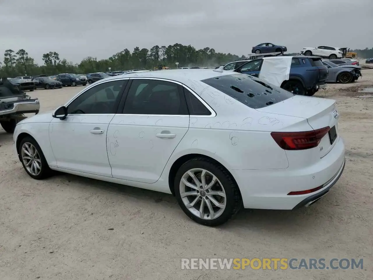 2 Photograph of a damaged car WAUHMAF40KN004298 AUDI A4 2019