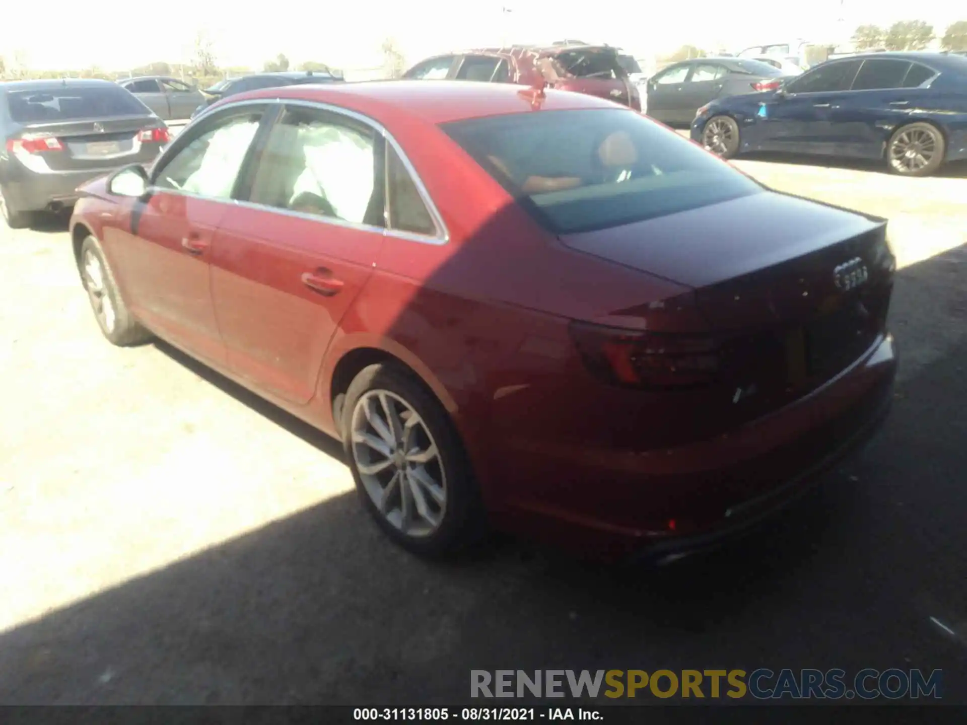 3 Photograph of a damaged car WAUHMAF42KA044373 AUDI A4 2019