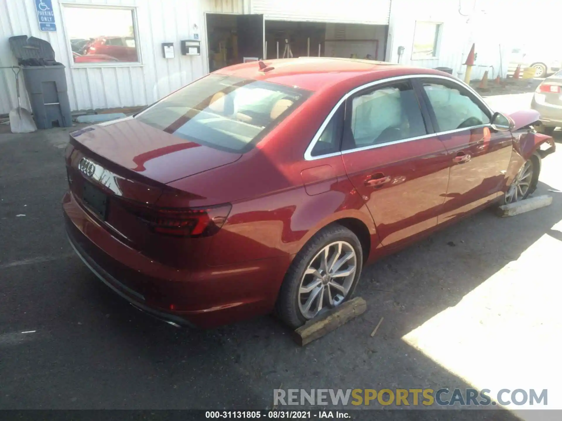 4 Photograph of a damaged car WAUHMAF42KA044373 AUDI A4 2019