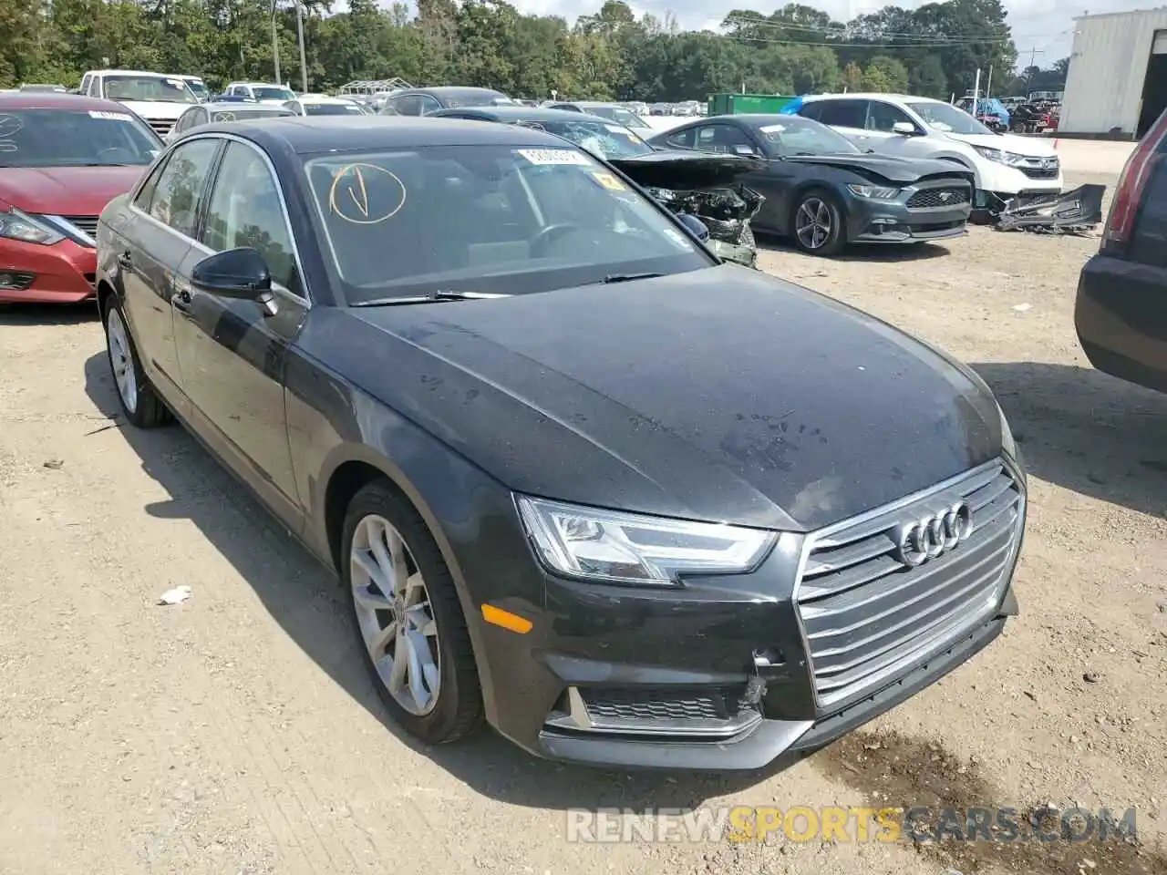 1 Photograph of a damaged car WAUHMAF42KN004884 AUDI A4 2019