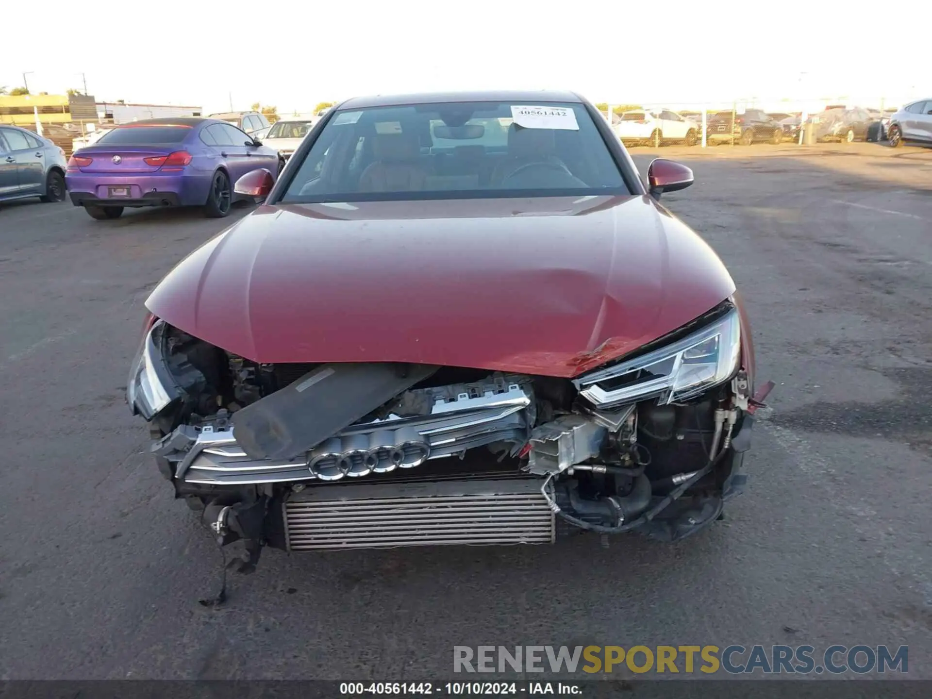 13 Photograph of a damaged car WAUHMAF43KN004795 AUDI A4 2019