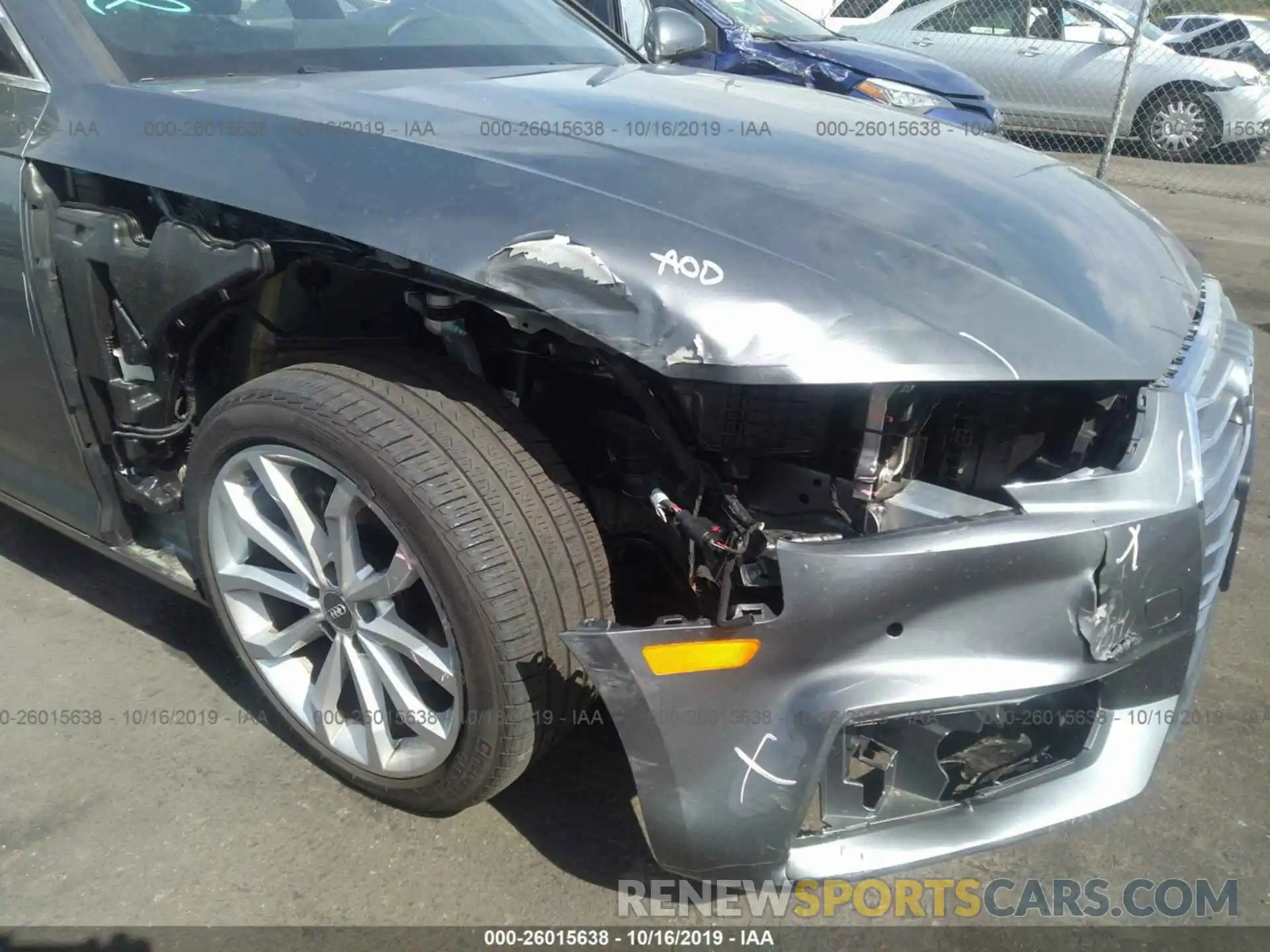 6 Photograph of a damaged car WAUHMAF44KA050496 AUDI A4 2019