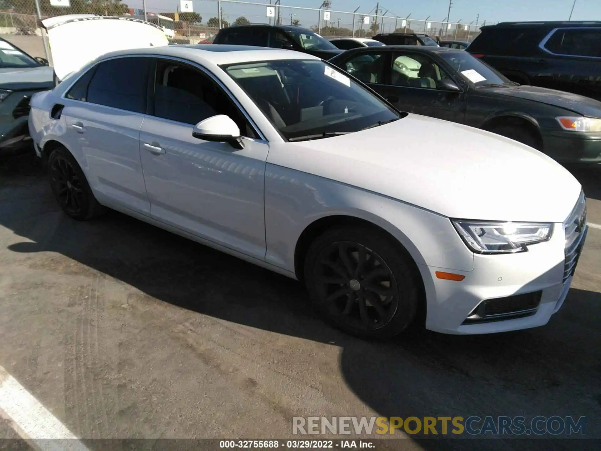 1 Photograph of a damaged car WAUHMAF44KN004725 AUDI A4 2019