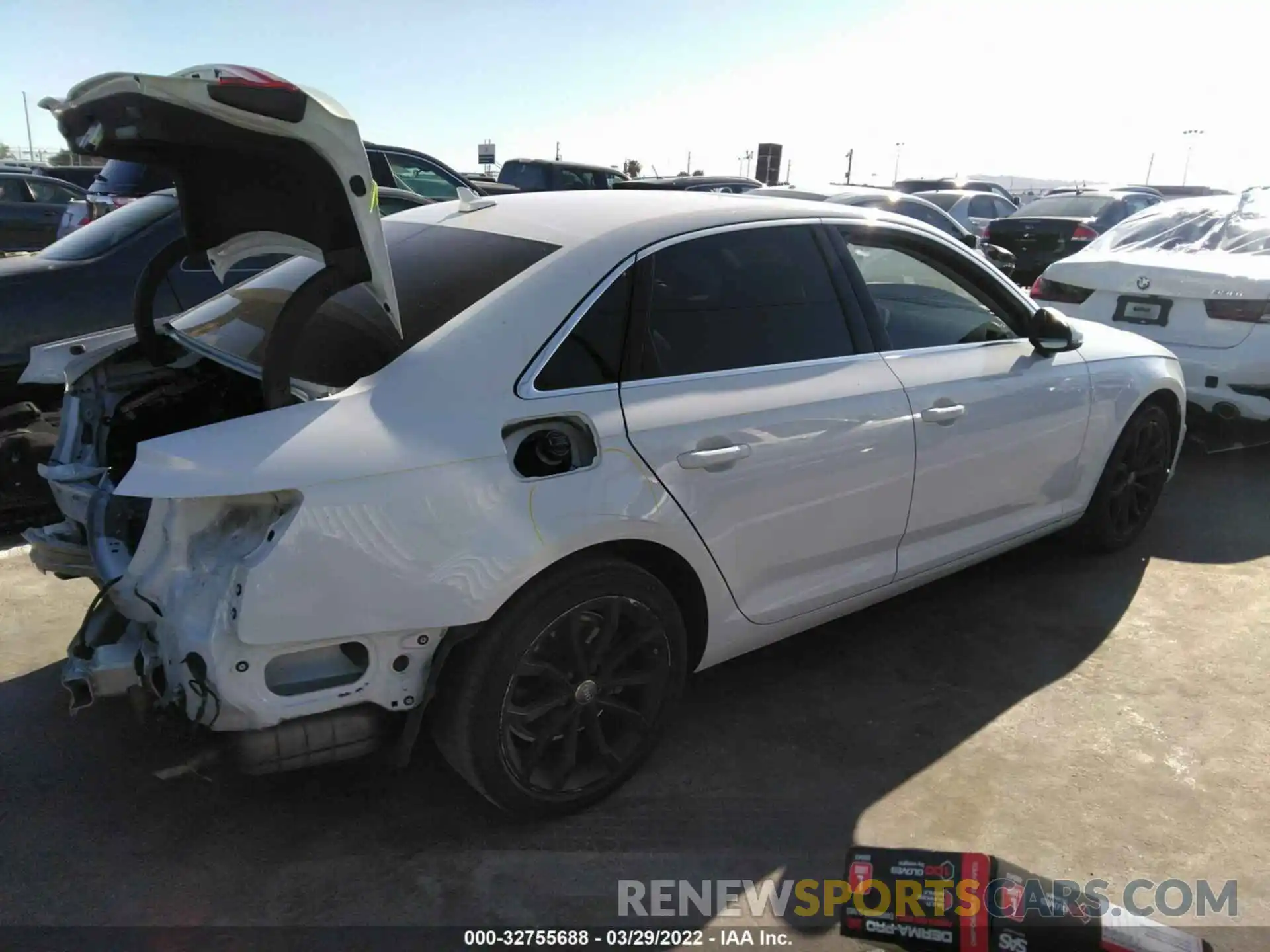 4 Photograph of a damaged car WAUHMAF44KN004725 AUDI A4 2019