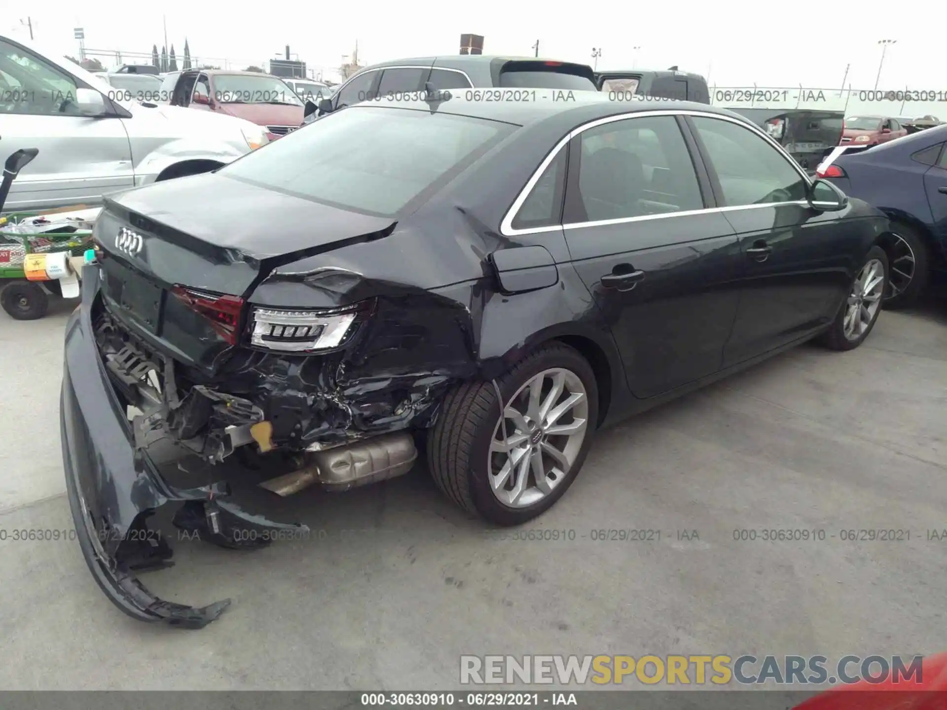 4 Photograph of a damaged car WAUHMAF46KN015659 AUDI A4 2019