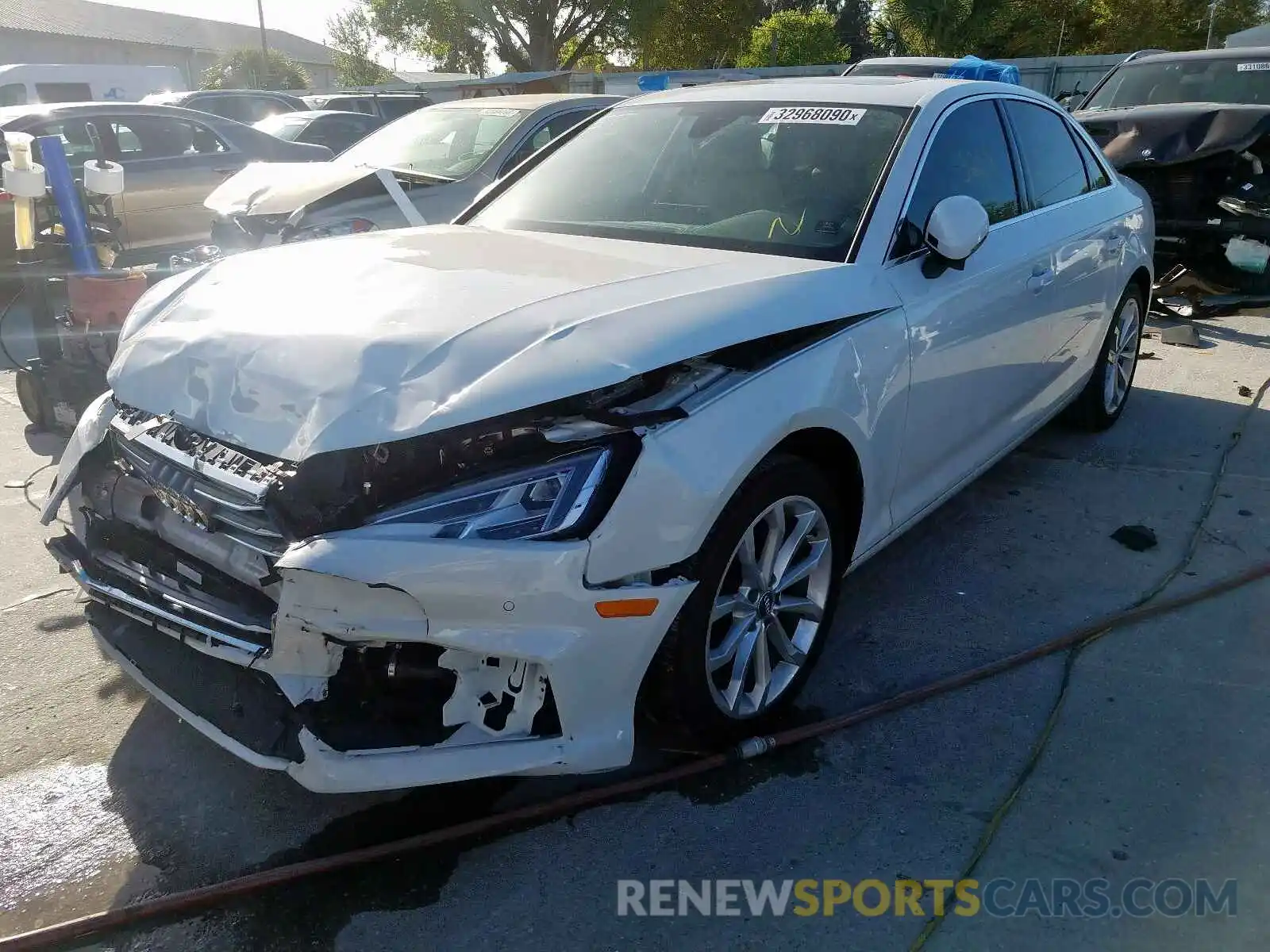 2 Photograph of a damaged car WAUHMAF47KN001933 AUDI A4 2019