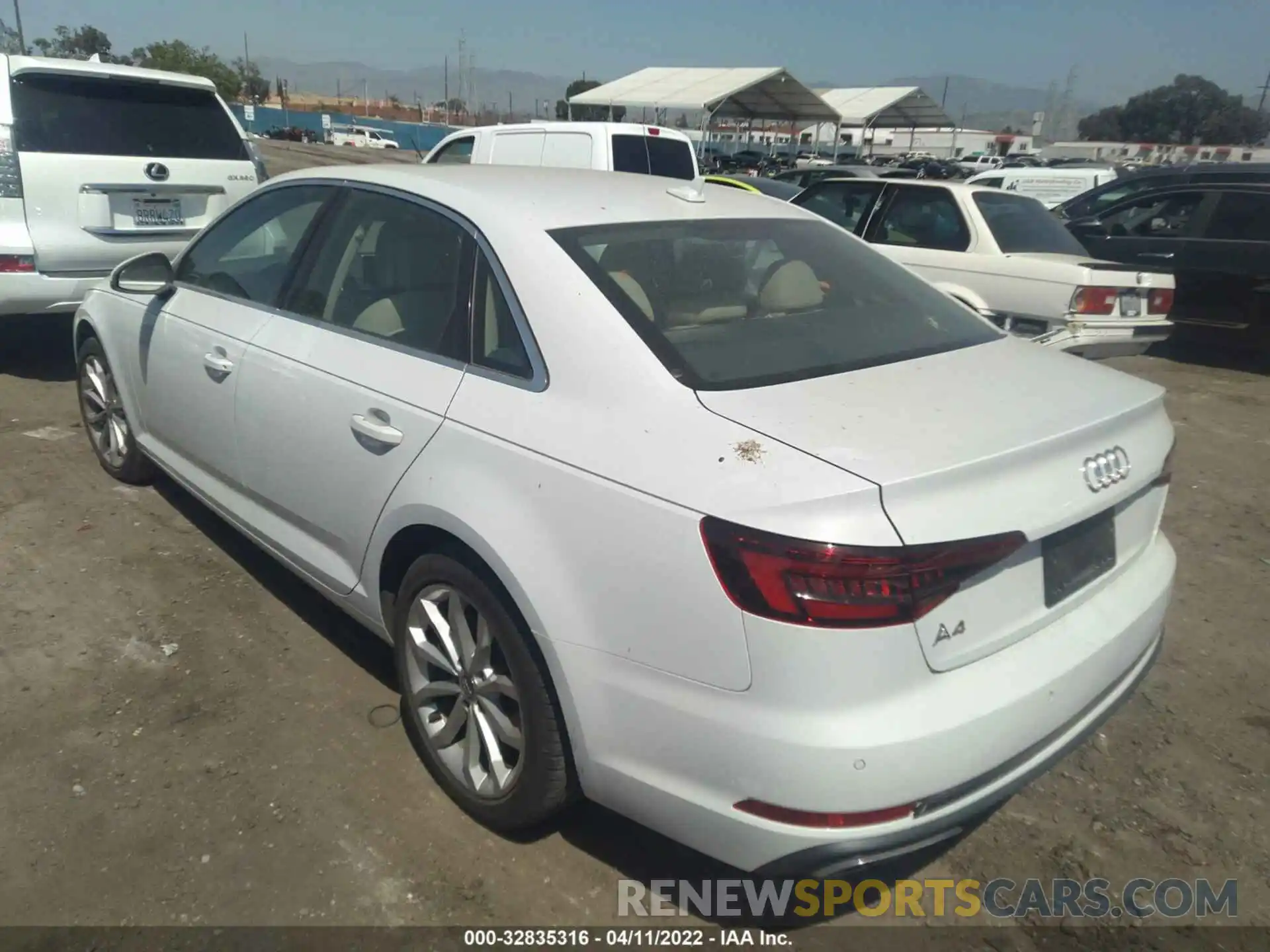 3 Photograph of a damaged car WAUHMAF47KN004444 AUDI A4 2019