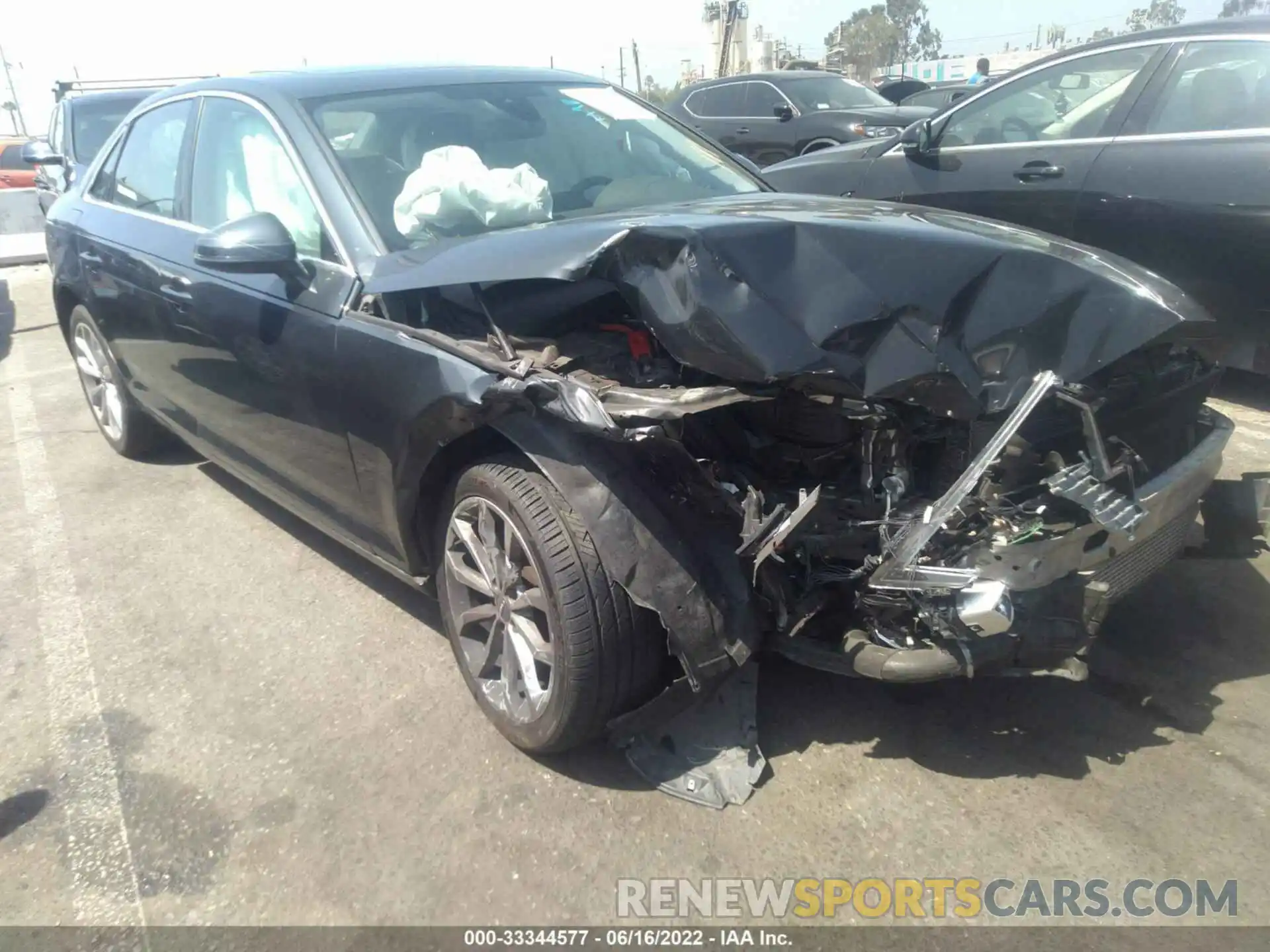 1 Photograph of a damaged car WAUHMAF47KN011698 AUDI A4 2019