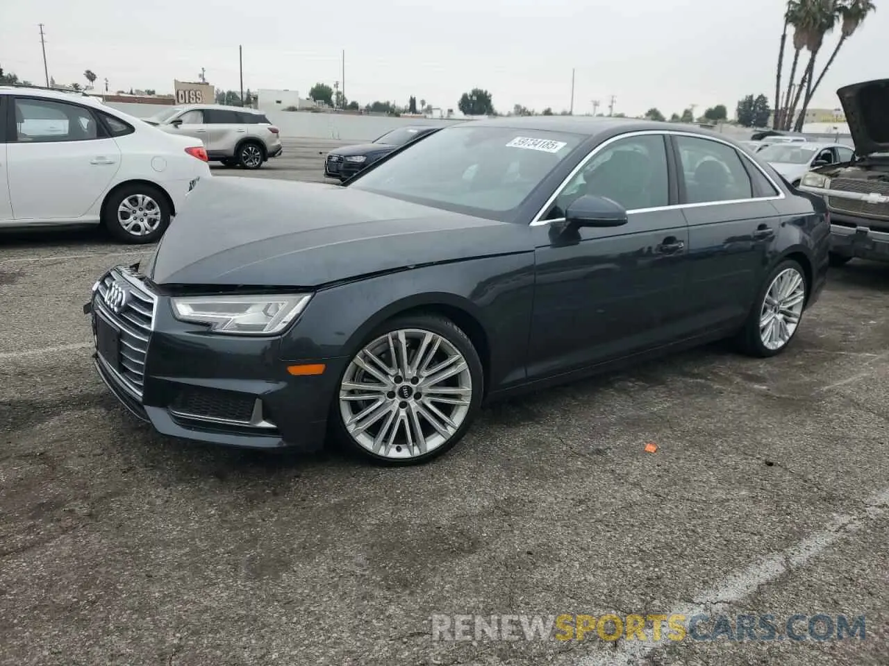 1 Photograph of a damaged car WAUHMAF49KA010060 AUDI A4 2019