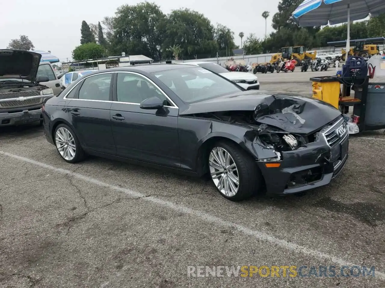 4 Photograph of a damaged car WAUHMAF49KA010060 AUDI A4 2019