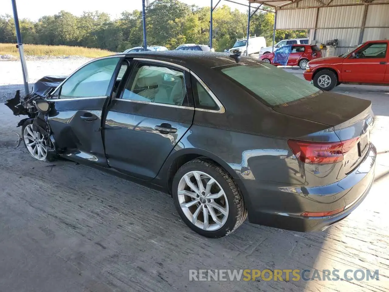 2 Photograph of a damaged car WAUHMAF49KN006132 AUDI A4 2019