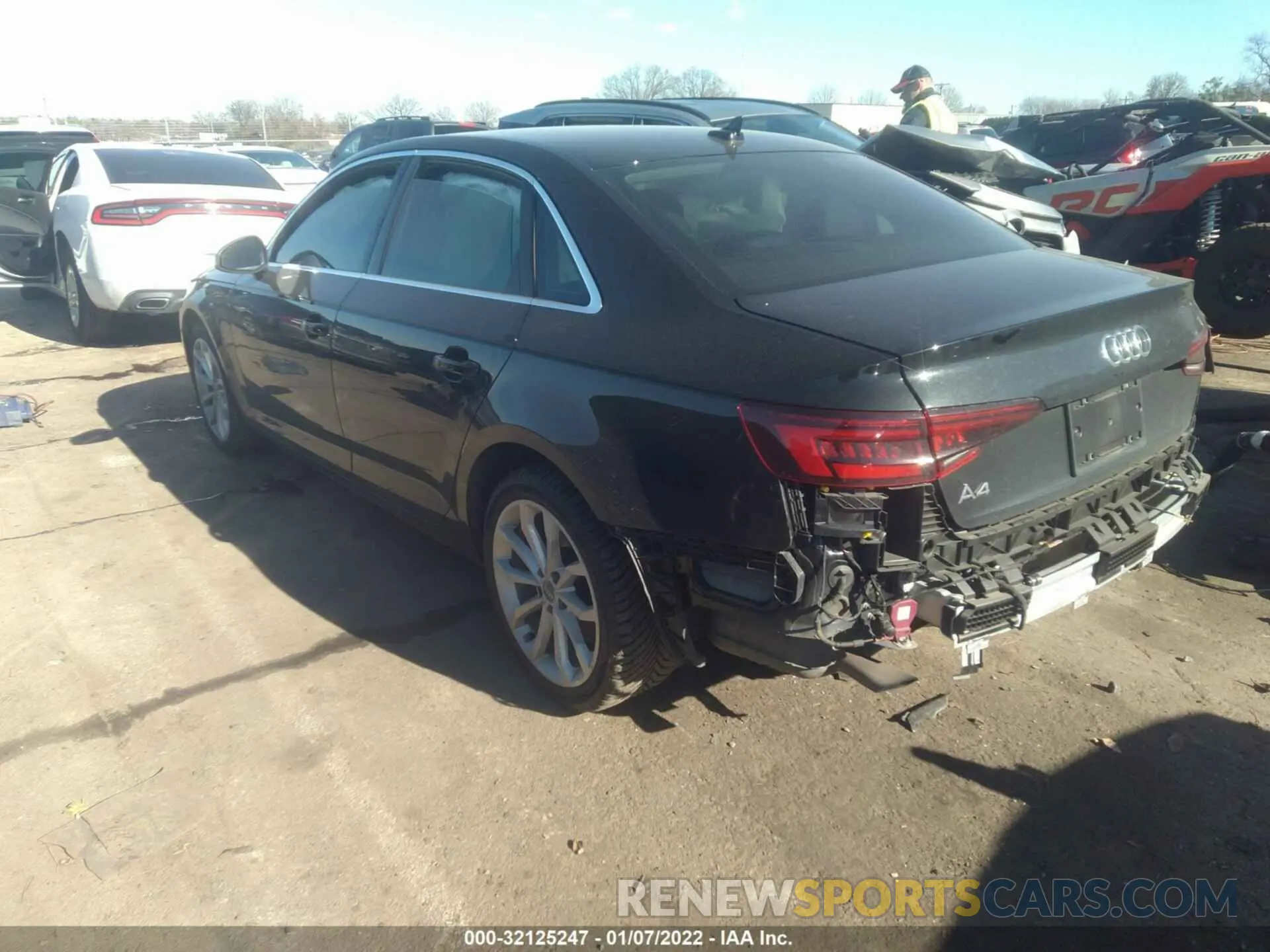 3 Photograph of a damaged car WAUHMAF4XKN002395 AUDI A4 2019