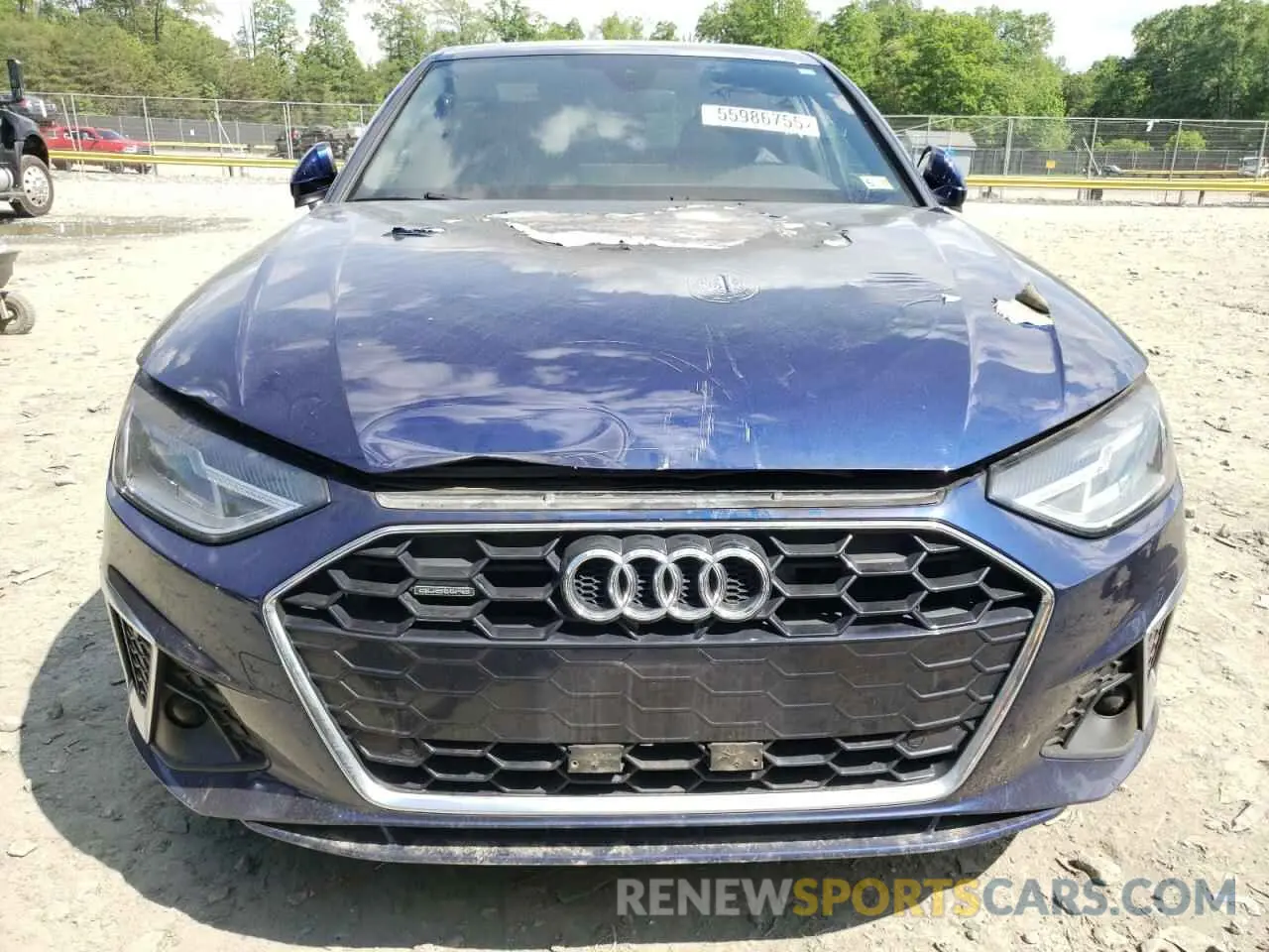 5 Photograph of a damaged car WAUDNAF40LA043607 AUDI A4 2020